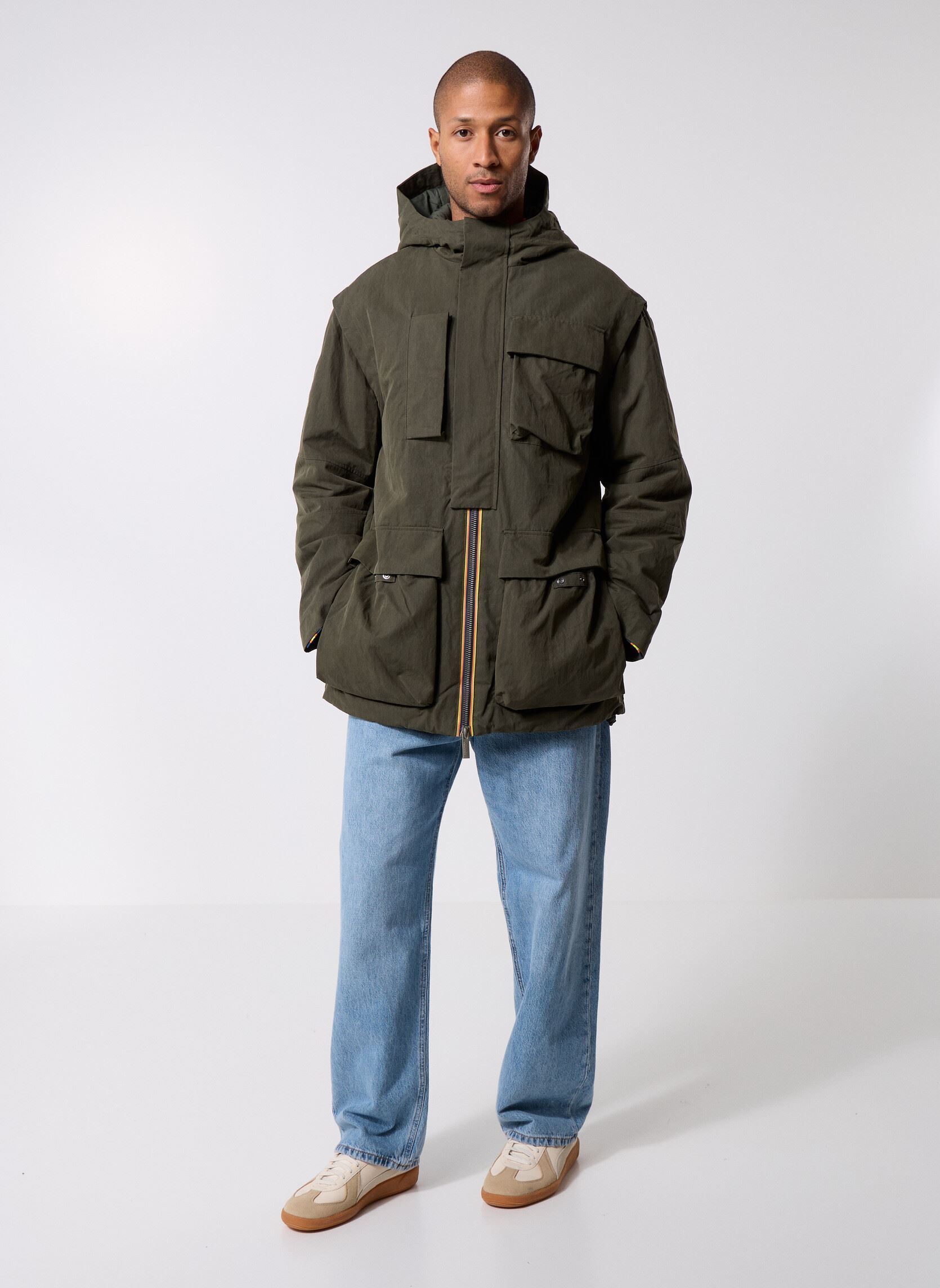Parkas Otto Cotton Feel herren grün K-Way Parkas Otto Cotton Feel herren grün GREEN BLACKISH COMBO