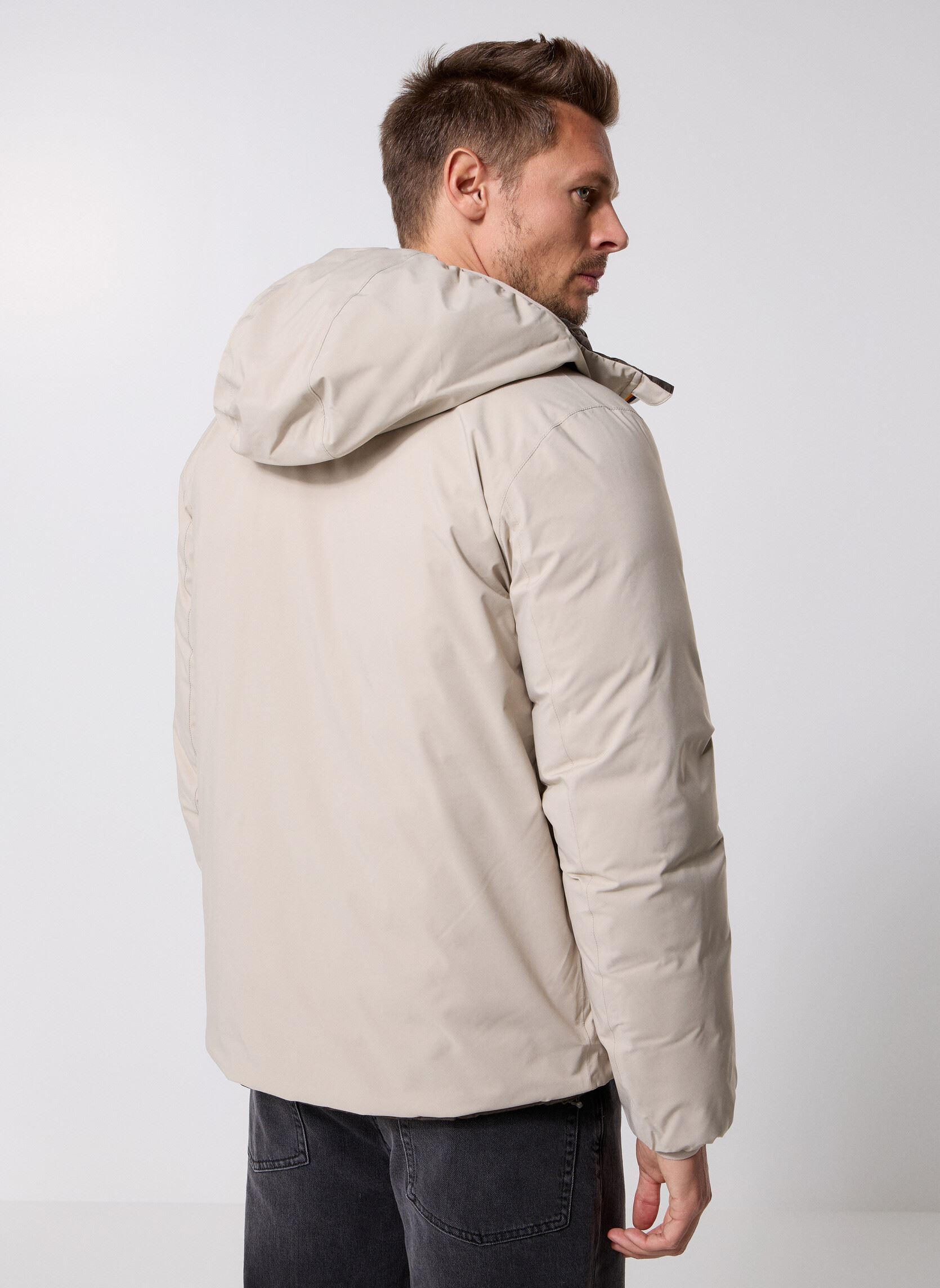 Waterdichte jassen Jack St Thermo Double heren beige K-Way Waterdichte jassen Jack St Thermo Double heren beige BEIGE CASHMERE - BLACK OLIVE