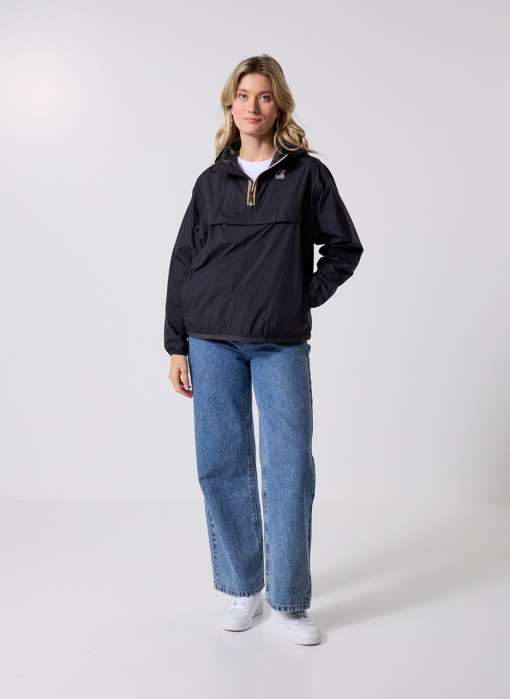 Windbreaker / Windjacken LE VRAI 4.0 LEON EAST - Unisexe schwarz K-Way Windbreaker / Windjacken LE VRAI 4.0 LEON EAST - Unisexe schwarz Black Pure