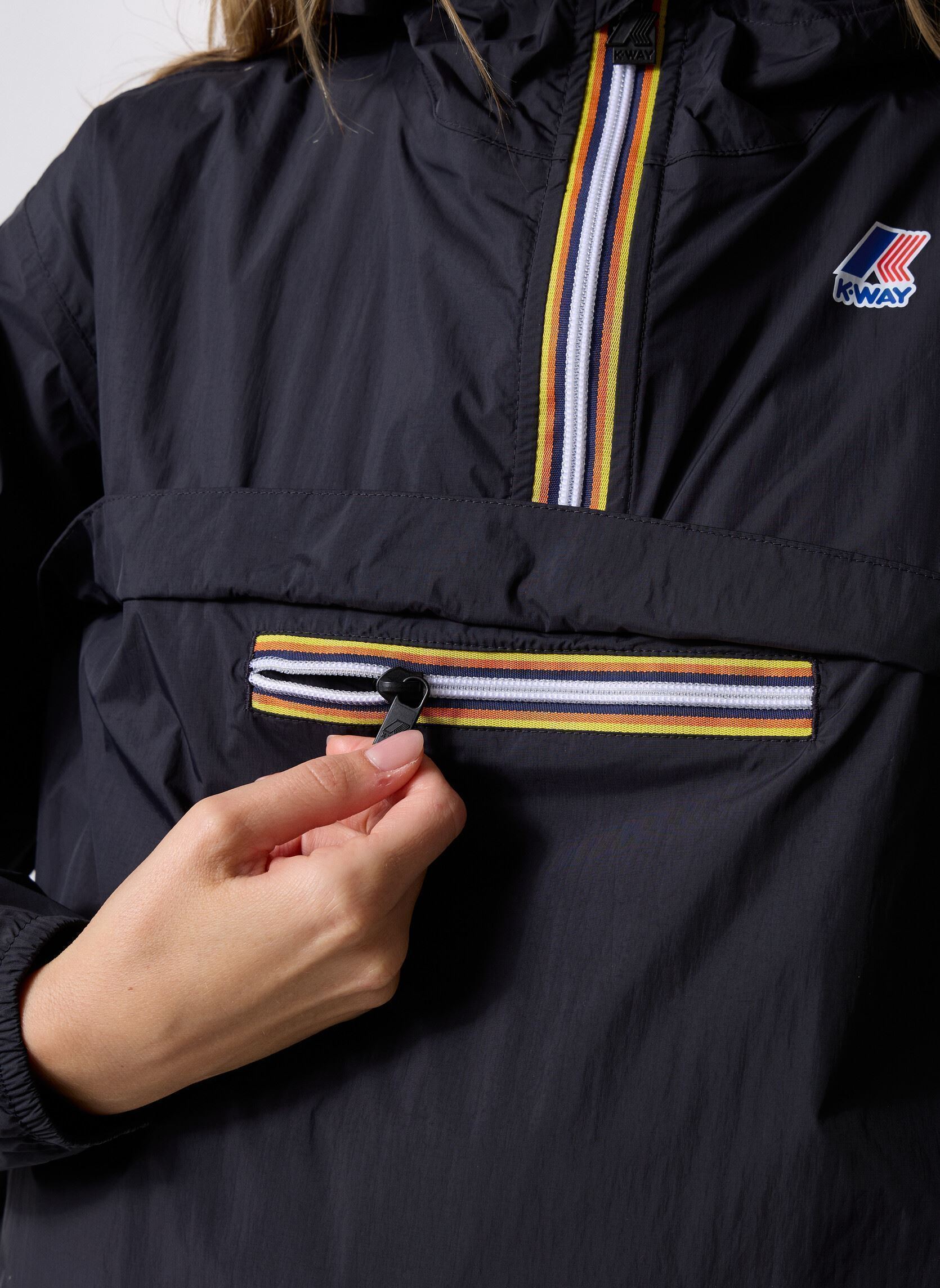 Windbreaker / Windjacken LE VRAI 4.0 LEON EAST - Unisexe schwarz K-Way Windbreaker / Windjacken LE VRAI 4.0 LEON EAST - Unisexe schwarz Black Pure