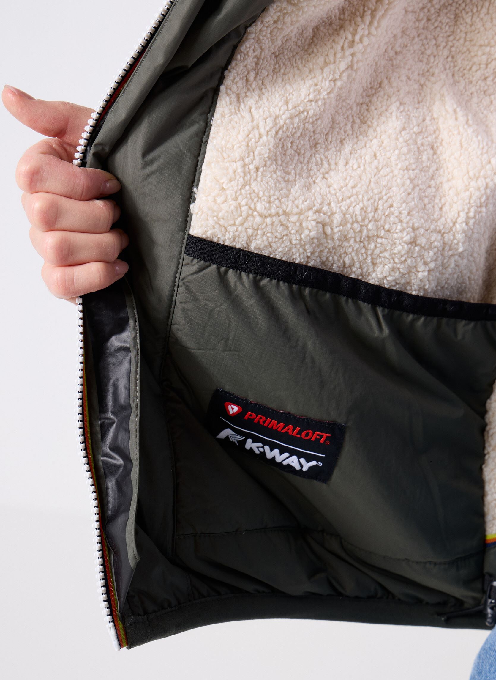 Vestes imperméable LE VRAI 4.0 CLAUDE ORSETTO - Unisexe vert K-Way Vestes imperméable LE VRAI 4.0 CLAUDE ORSETTO - Unisexe vert GREEN BLACKISH