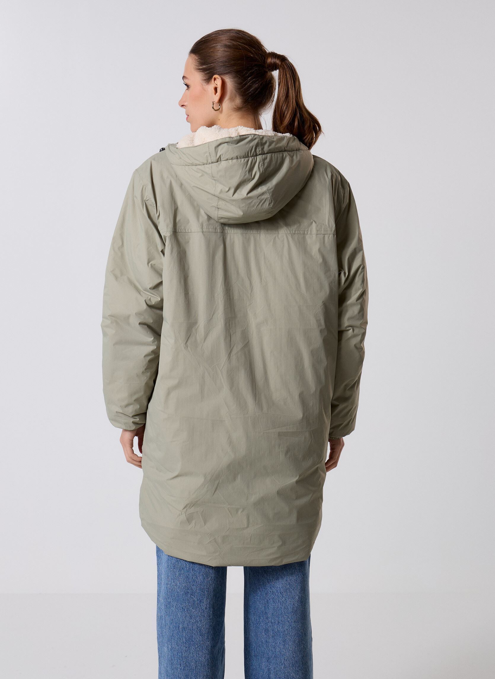 Regenjacken LE VRAI 4.0 EIFFEL EAST ORSETTO - Unisex braun K-Way Regenjacken LE VRAI 4.0 EIFFEL EAST ORSETTO - Unisex braun GREEN OAK