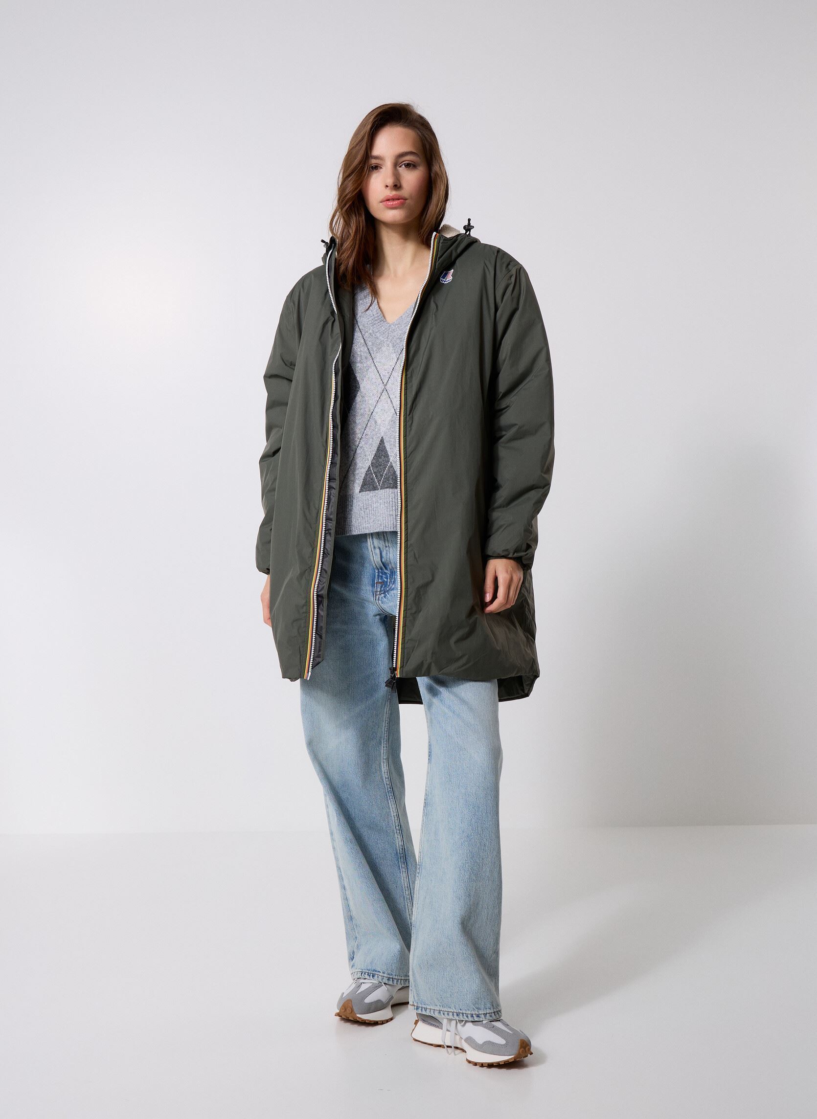 Vestes imperméable LE VRAI 4.0 EIFFEL EAST ORSETTO - Unisex vert K-Way Vestes imperméable LE VRAI 4.0 EIFFEL EAST ORSETTO - Unisex vert GREEN BLACKISH
