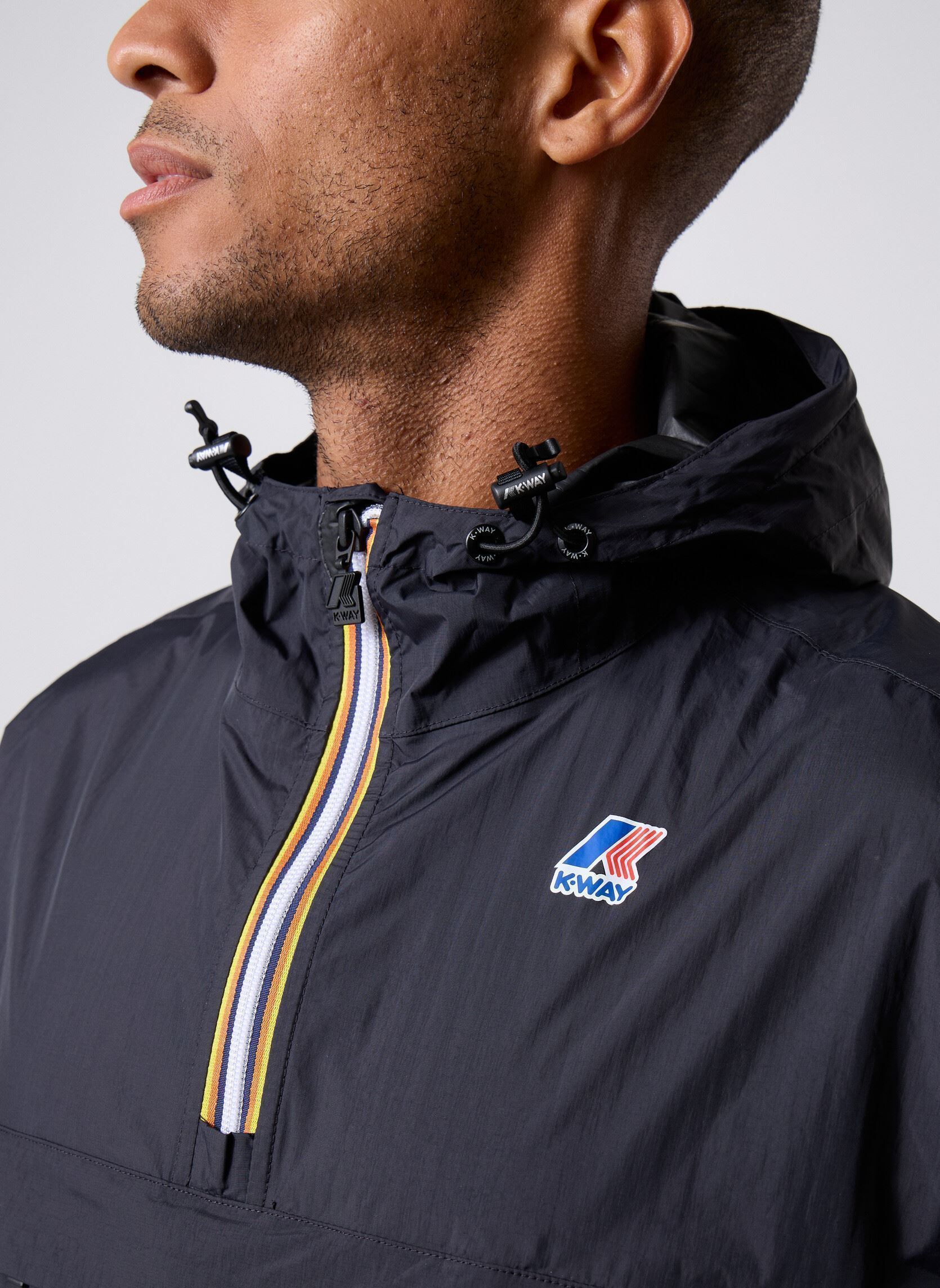 Windbreaker / Windjacken LE VRAI 4.0 LEON EAST - Unisexe M herren schwarz K-Way Windbreaker / Windjacken LE VRAI 4.0 LEON EAST - Unisexe M herren schwarz BLACK PURE