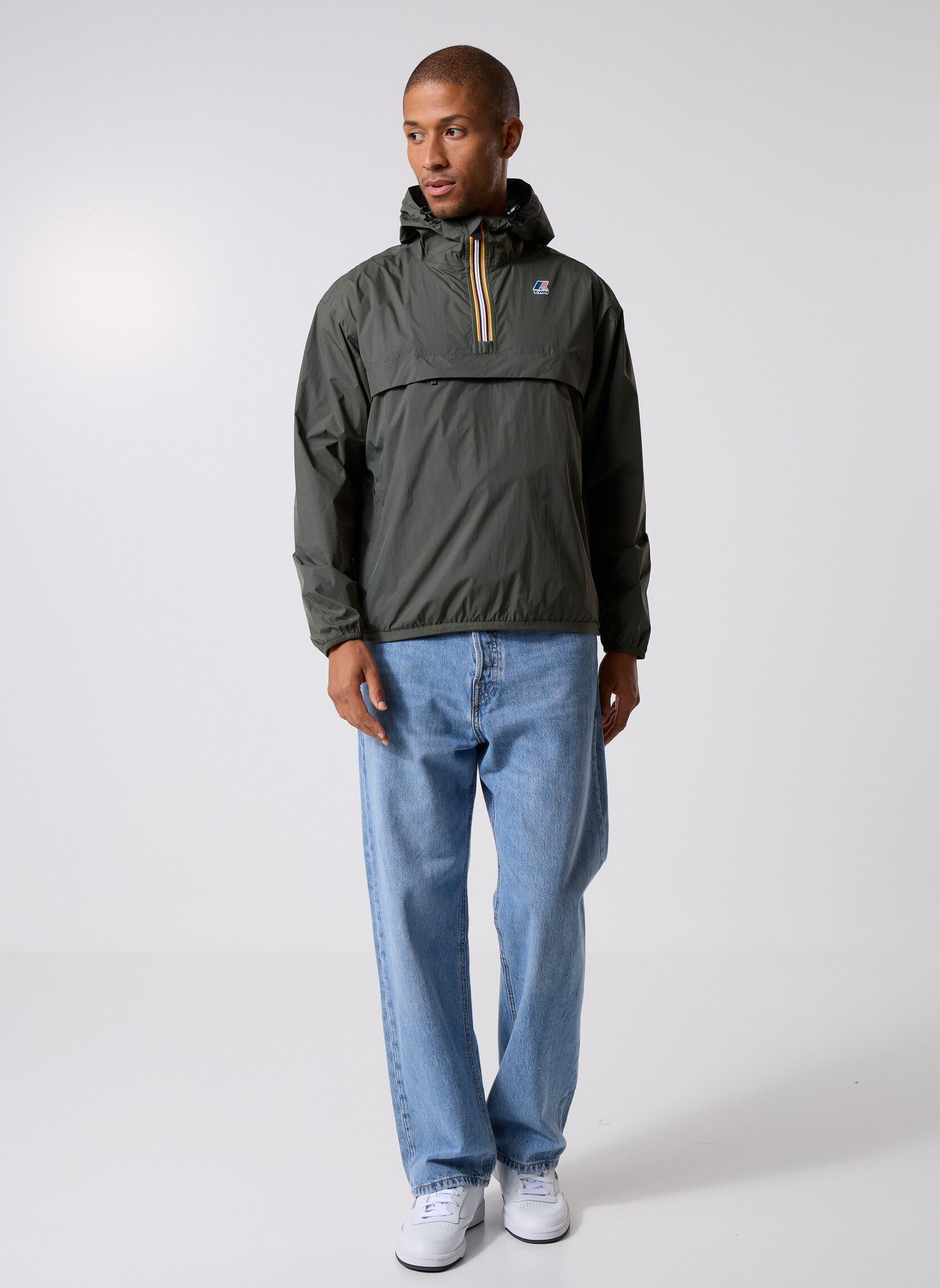 Windbreaker / Windjacken LE VRAI 4.0 LEON EAST - Unisexe M herren grün K-Way Windbreaker / Windjacken LE VRAI 4.0 LEON EAST - Unisexe M herren grün GREEN BLACKISH