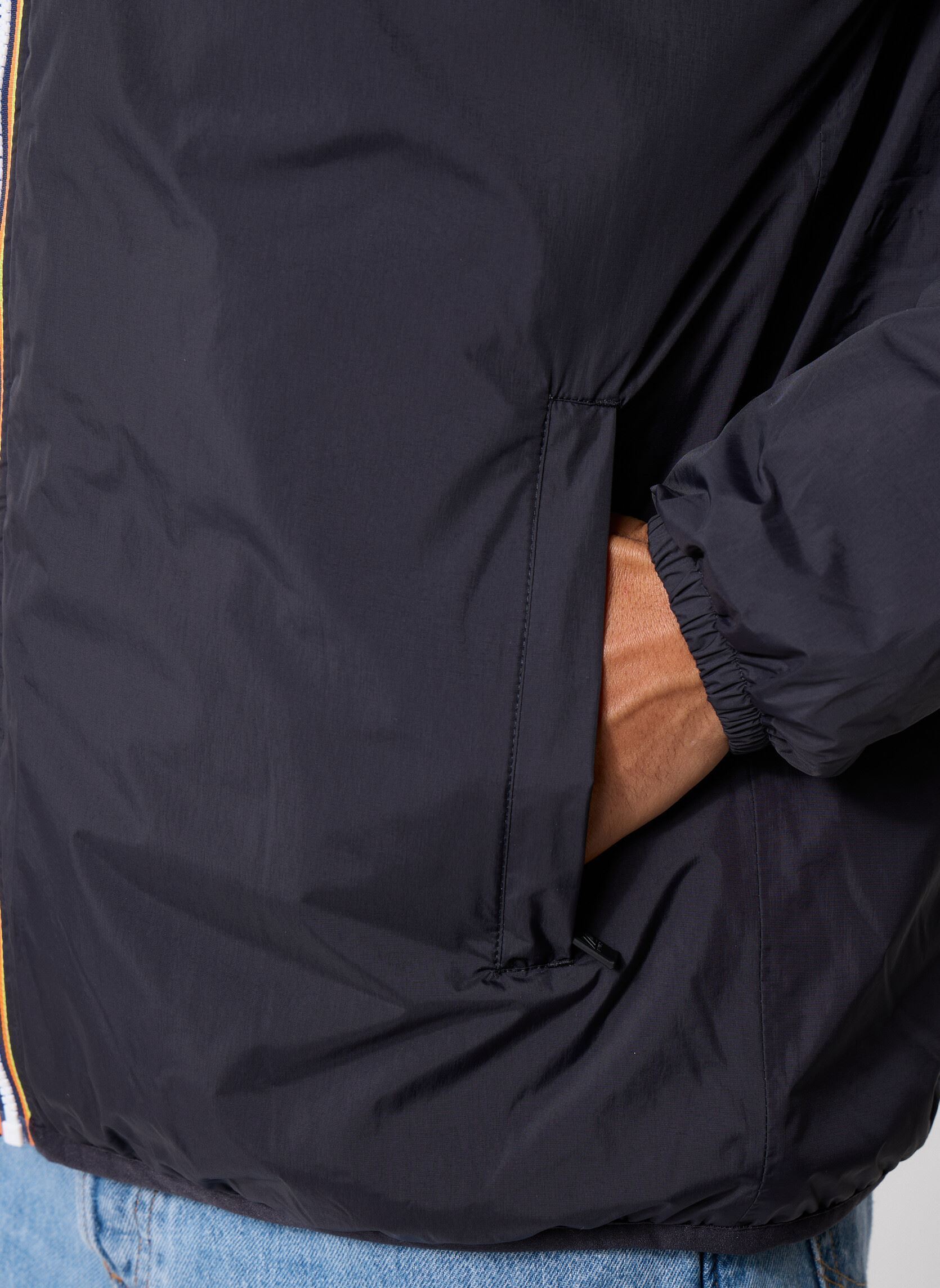 Waterdichte jassen LE VRAI 4.0 CLAUDE ORSETTO - Unisexe M heren zwart K-Way Waterdichte jassen LE VRAI 4.0 CLAUDE ORSETTO - Unisexe M heren zwart BLACK PURE