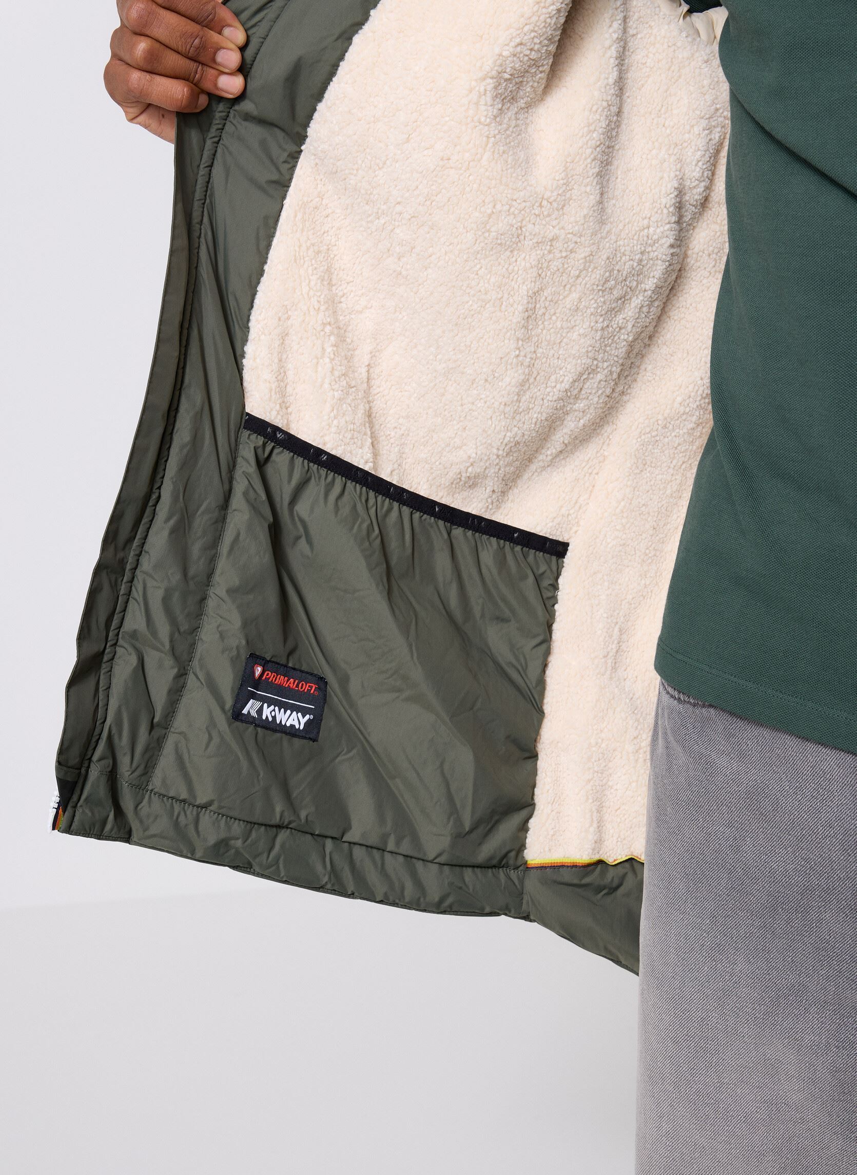 Vestes imperméables LE VRAI 4.0 EIFFEL EAST ORSETTO - Unisex homme vert K-Way Vestes imperméables LE VRAI 4.0 EIFFEL EAST ORSETTO - Unisex homme vert GREEN BLACKISH