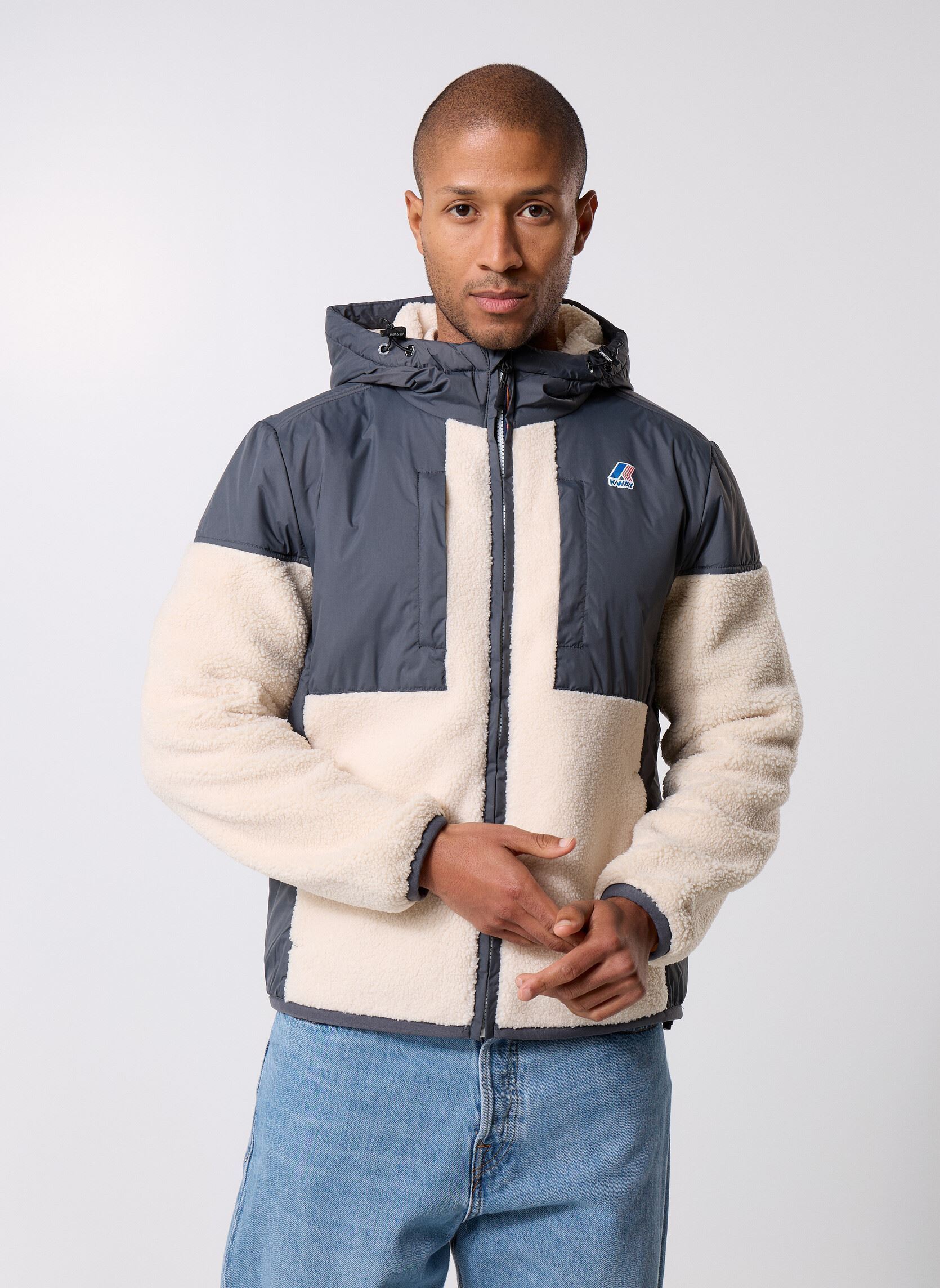 Sweat shirt K Way Sweat Samson en tissu effet sherpa US - vue 3