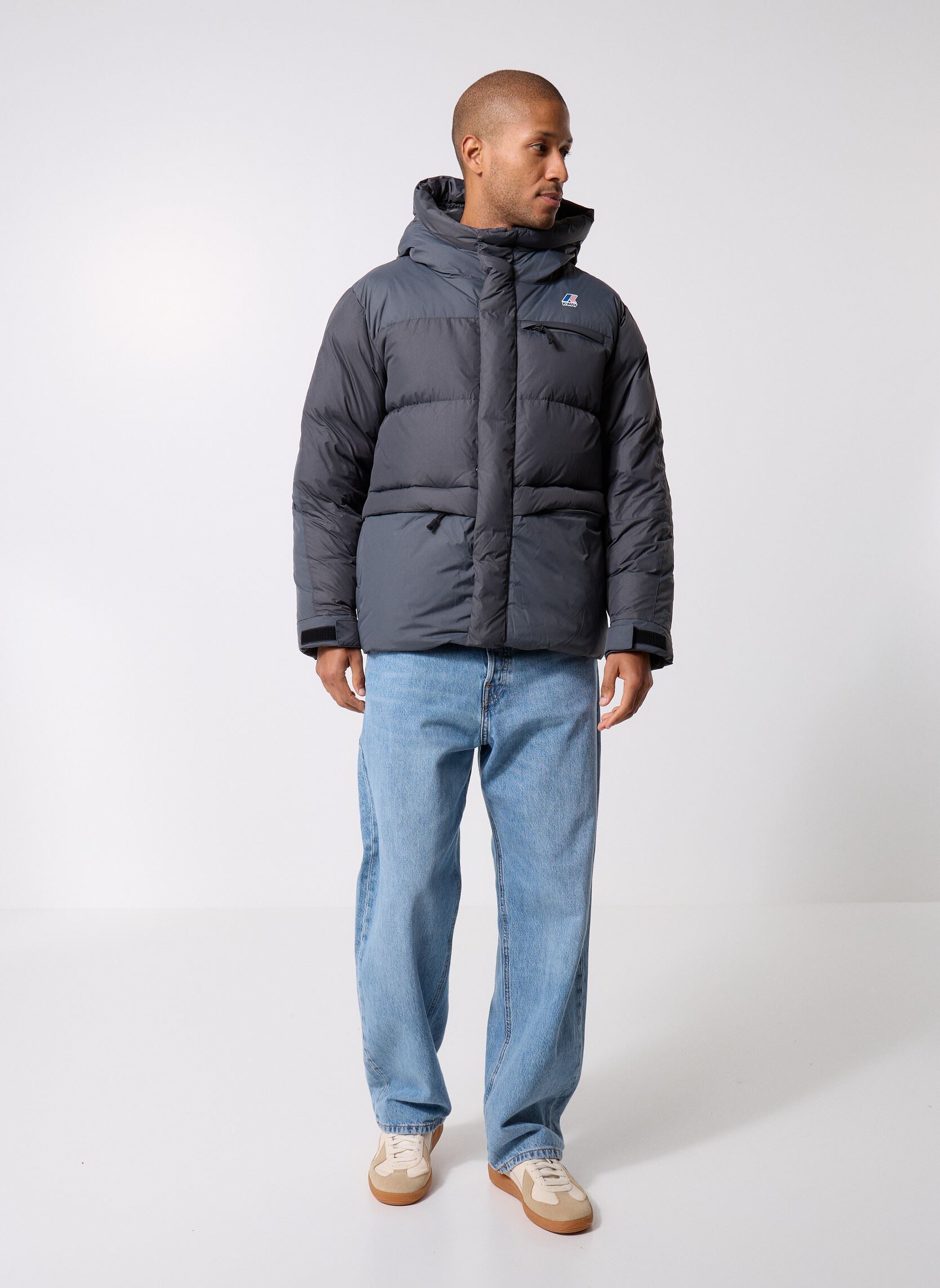 Parkas LE VRAI 4.0 AURELE HEAVY WARM - Unisexe homme gris K-Way Parkas LE VRAI 4.0 AURELE HEAVY WARM - Unisexe homme gris GREY SHADOW DK