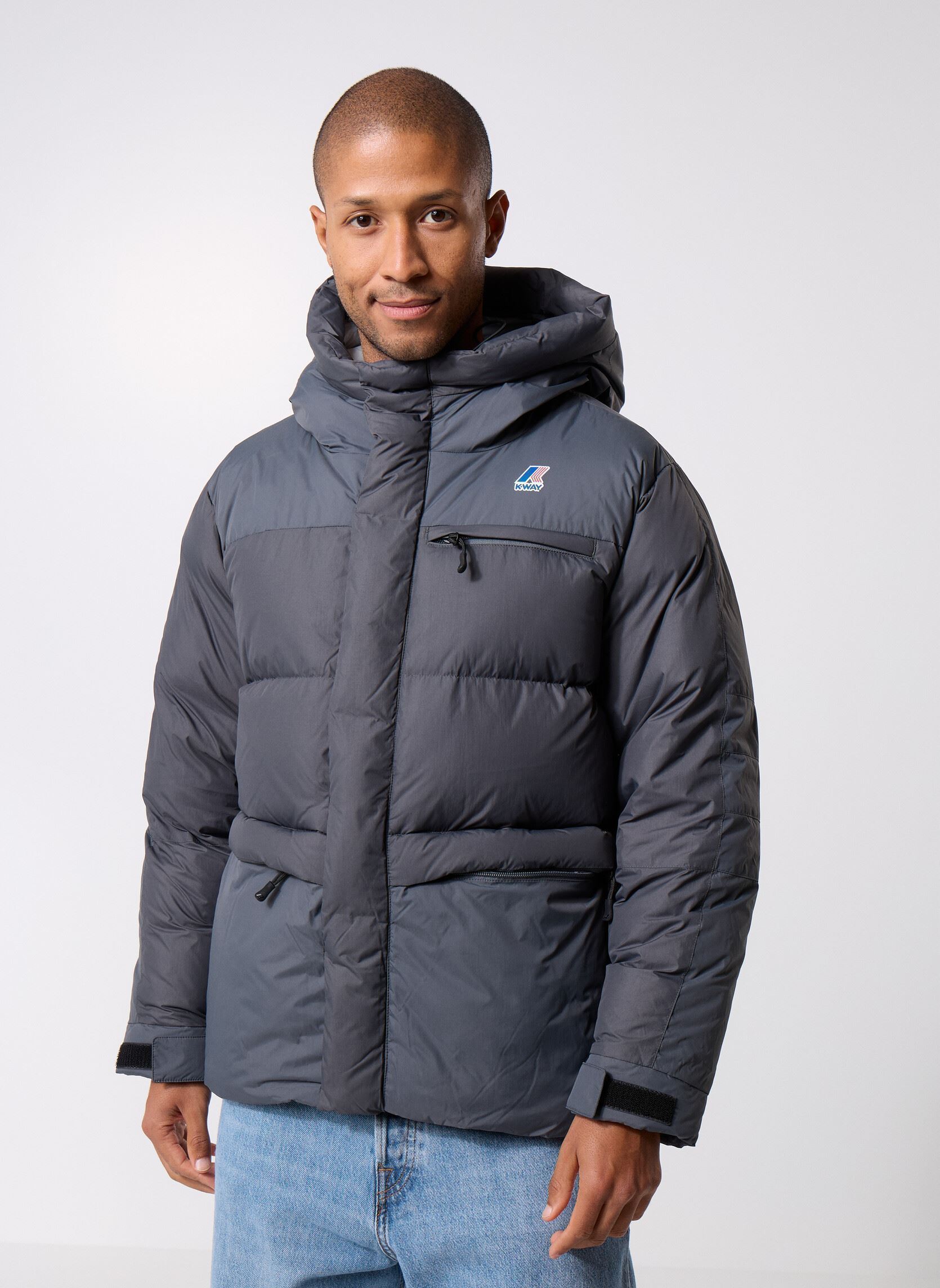 Doudounes K Way Doudoune courte Aurele Warm de coupe vent US - vue 2