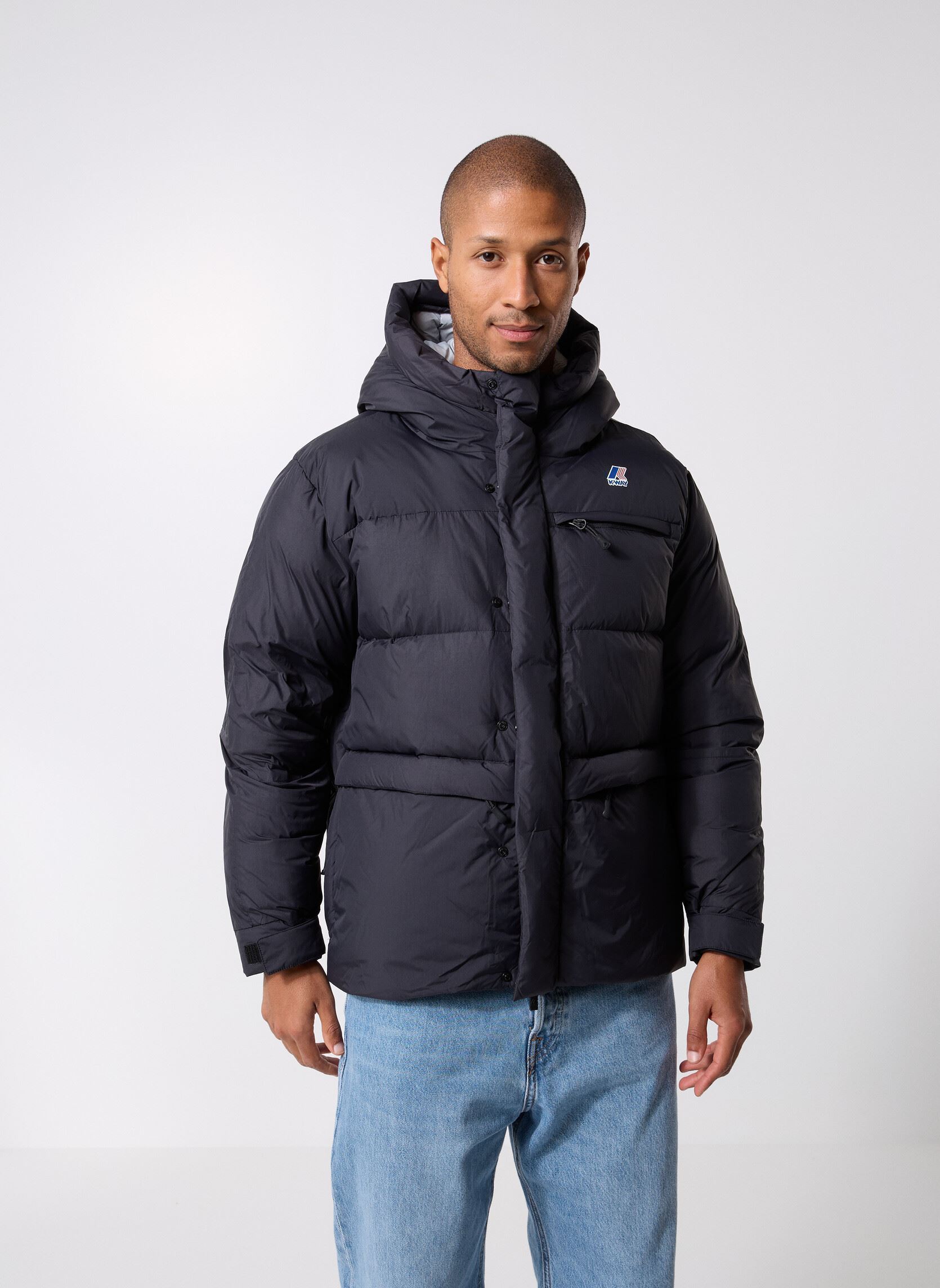 Doudounes K Way Doudoune courte Aurele Warm de coupe vent US