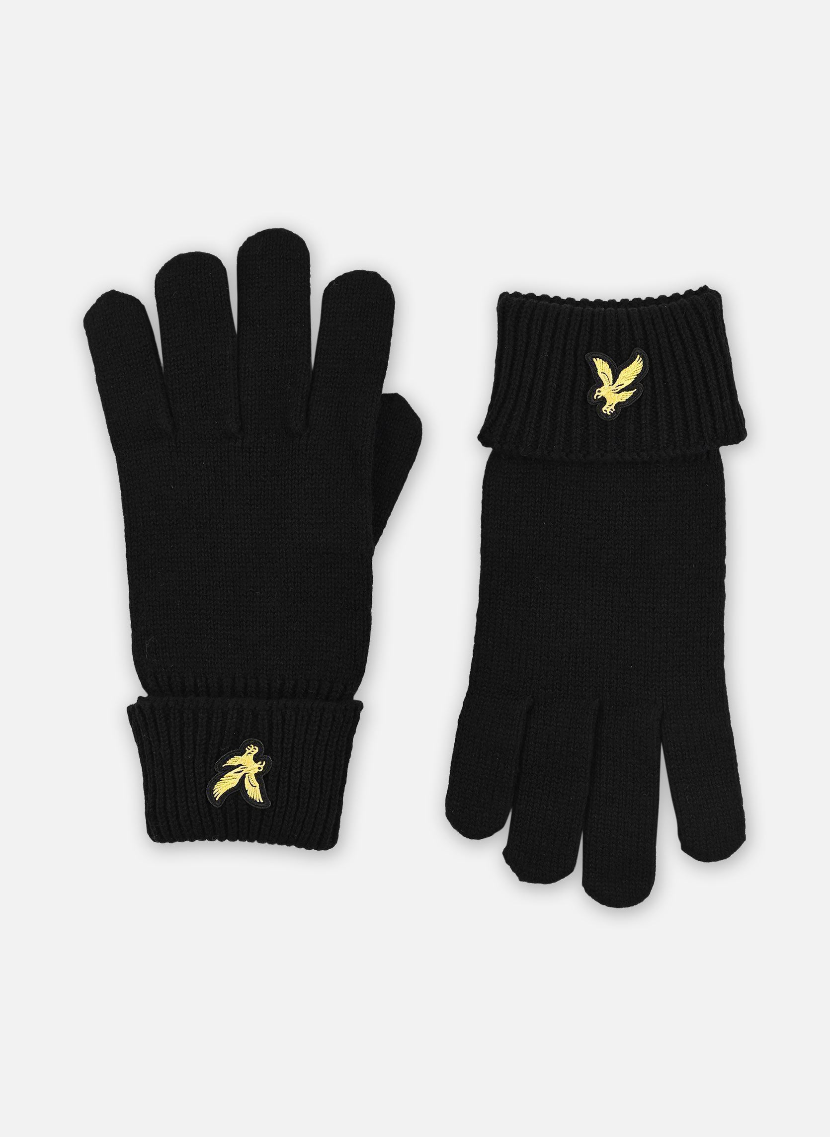 Gants Cotton Merino Gloves homme noir Lyle & Scott Gants Cotton Merino Gloves homme noir JET BLACK