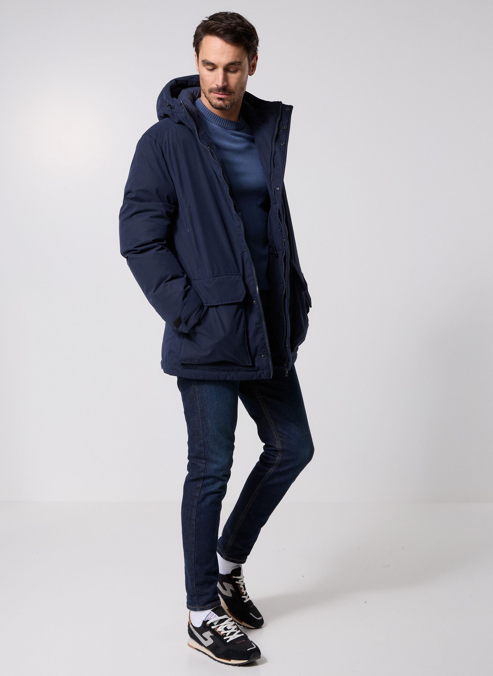 Parkas Membrane Parka homme bleu Lyle & Scott Parkas Membrane Parka homme bleu DARK NAVY