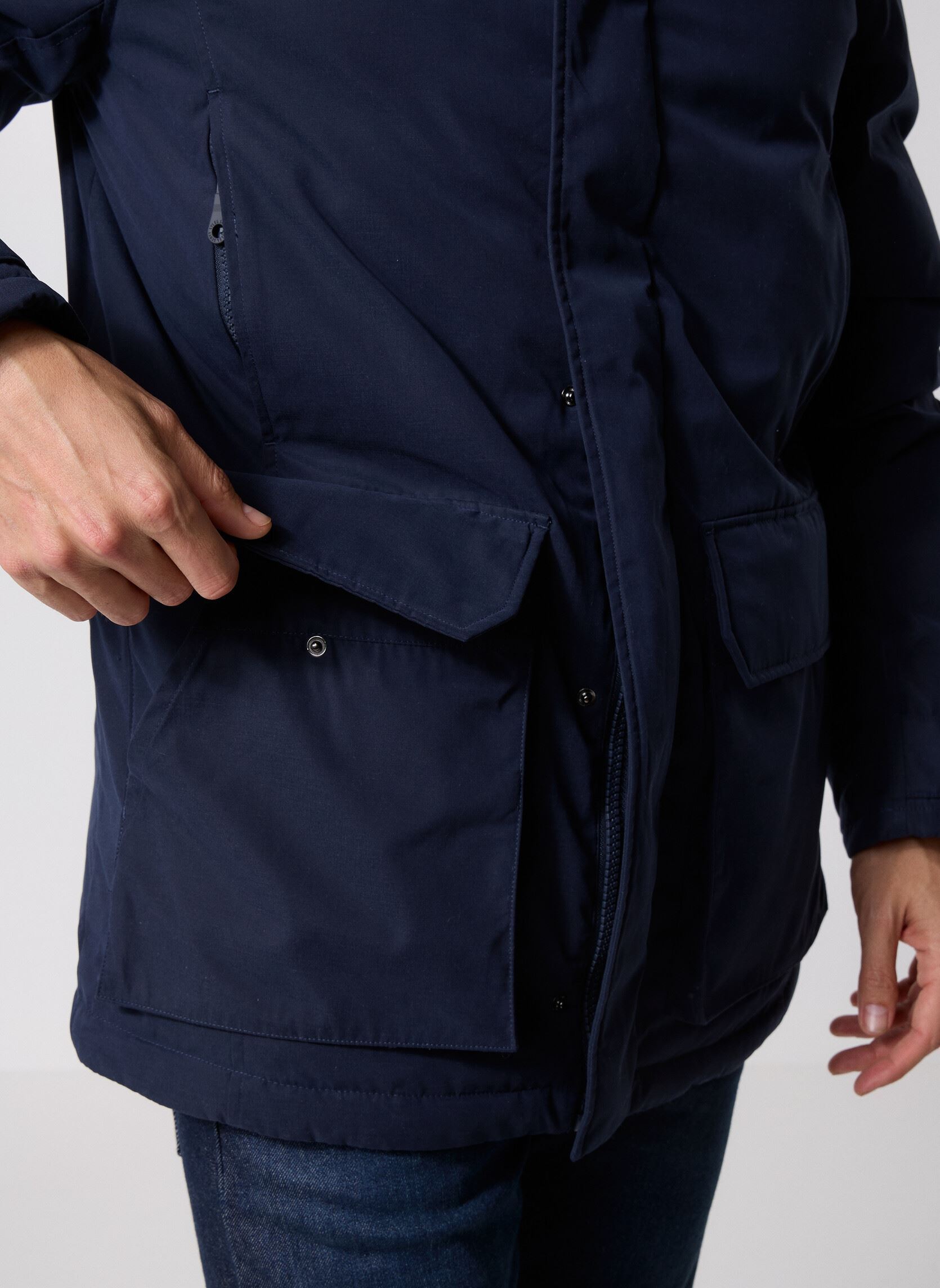 Parkas Membrane Parka homme bleu Lyle & Scott Parkas Membrane Parka homme bleu DARK NAVY