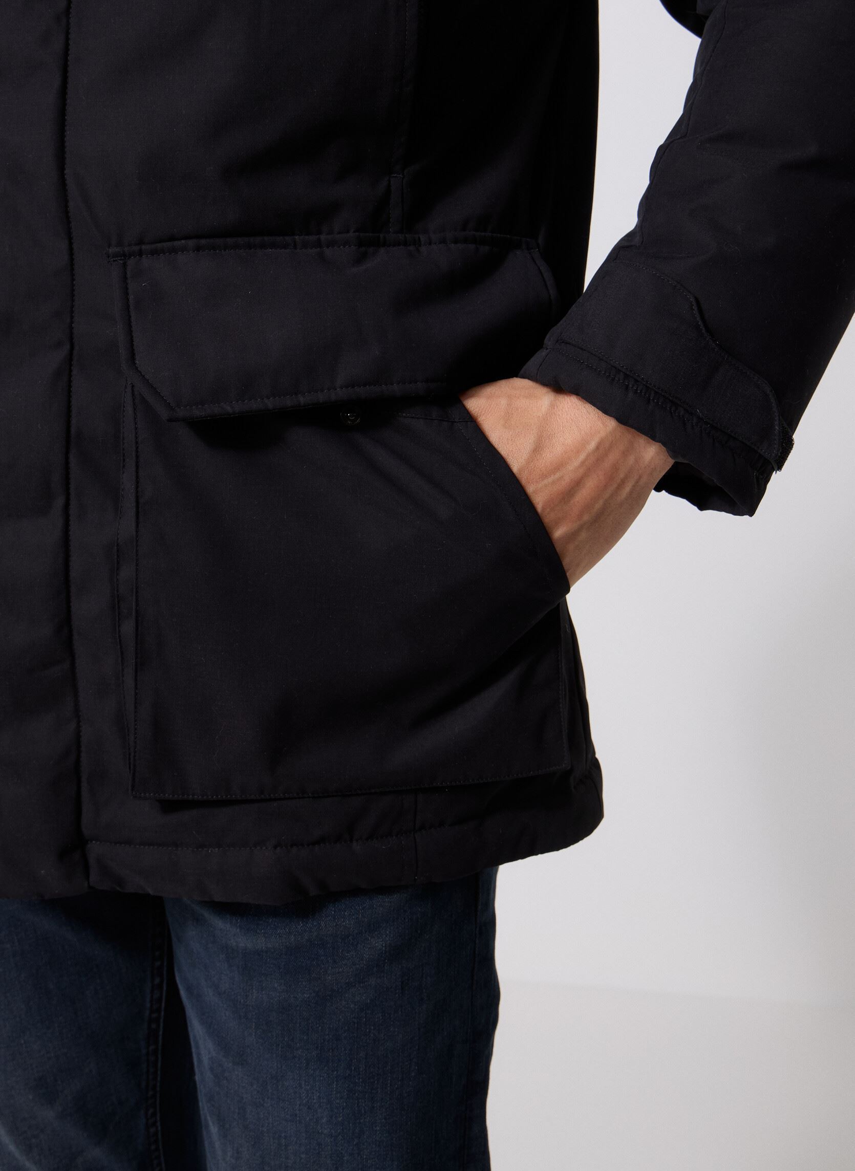Parkas Membrane Parka homme noir Lyle & Scott Parkas Membrane Parka homme noir JET BLACK