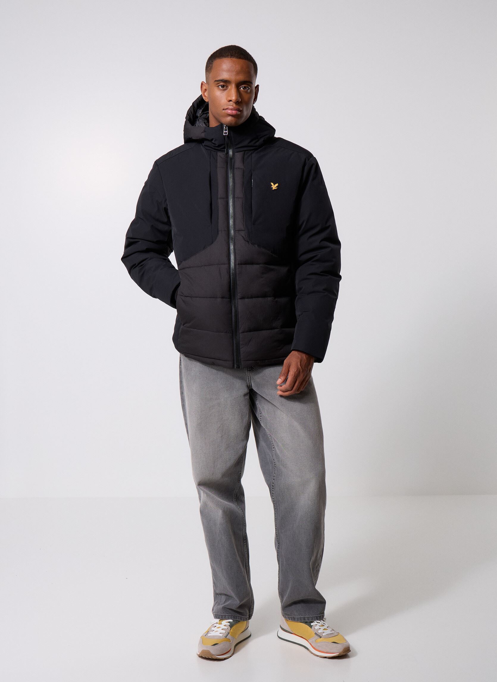 Vestes Wadded Hybrid Jacket homme noir Lyle & Scott Vestes Wadded Hybrid Jacket homme noir JET BLACK