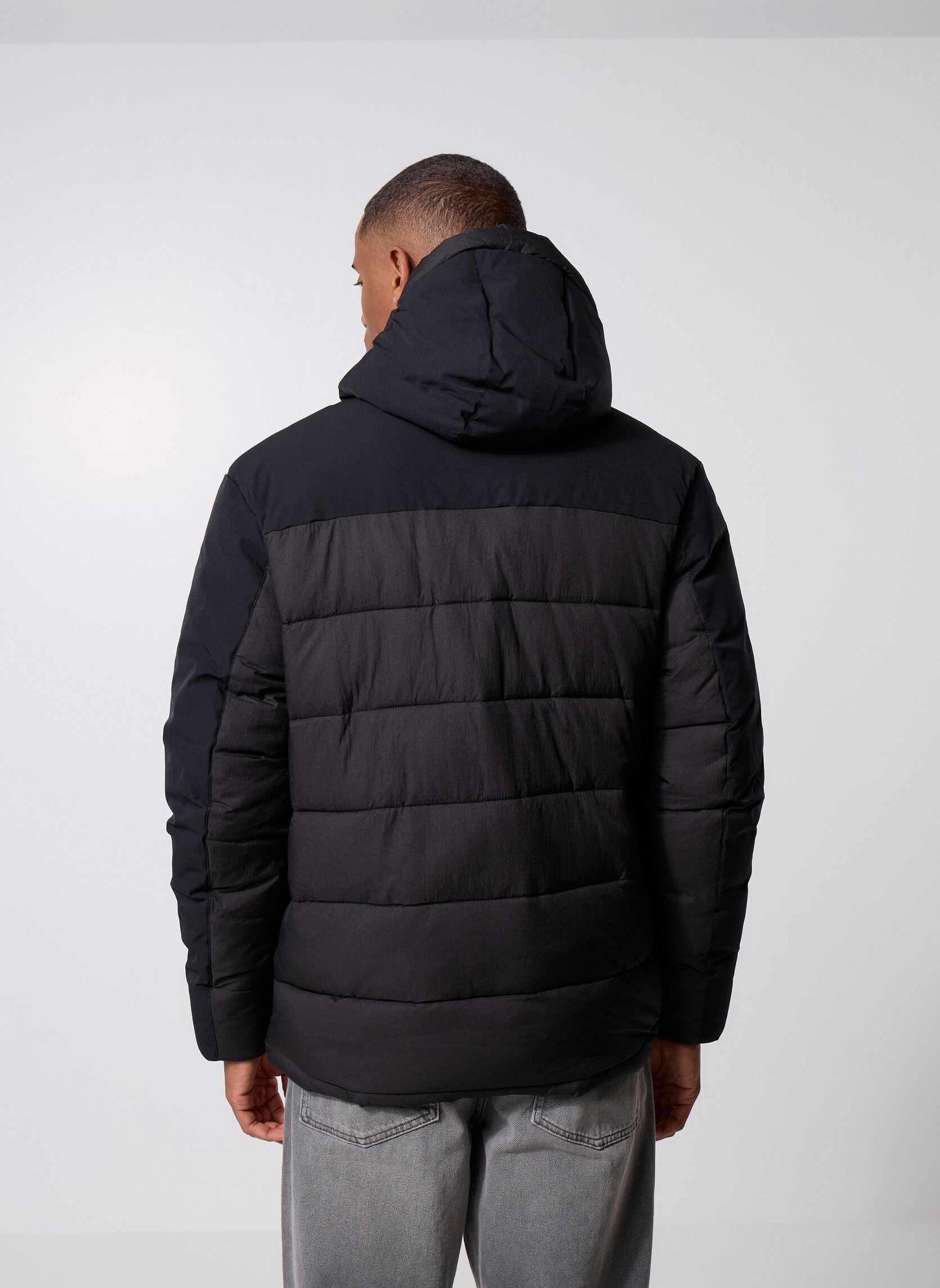 Vestes Wadded Hybrid Jacket homme noir Lyle & Scott Vestes Wadded Hybrid Jacket homme noir JET BLACK
