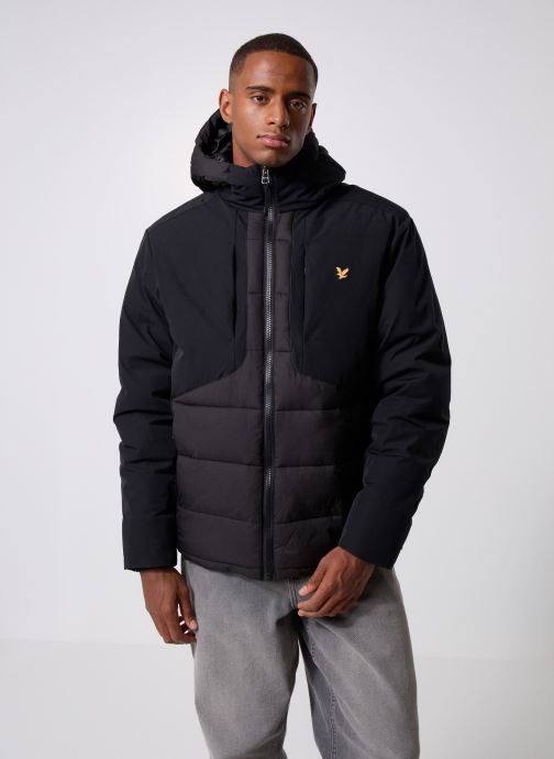 Lyle & Scott Vestes Wadded Hybrid Jacket homme noir