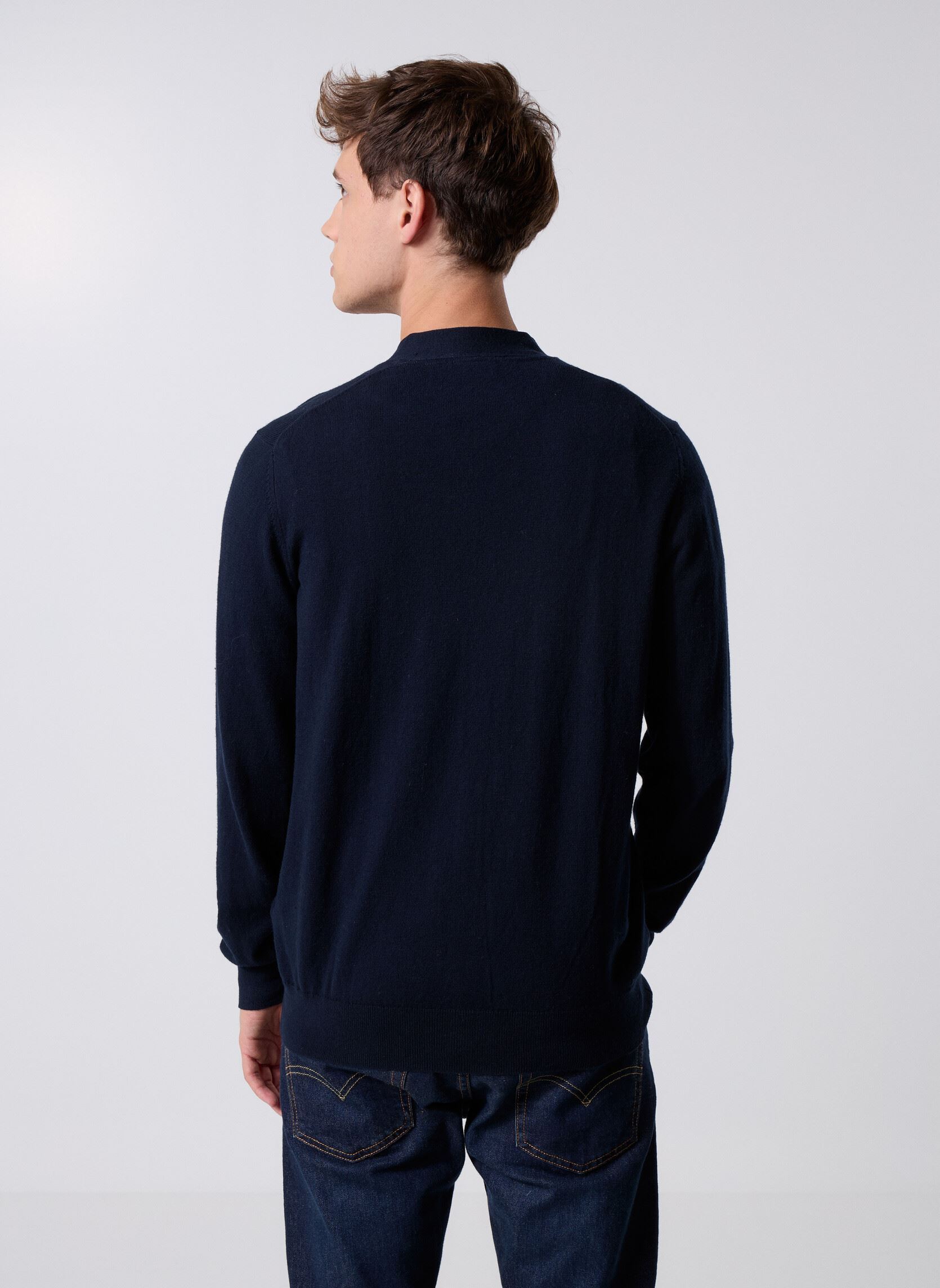 Strickjacken und Westen Cotton Merino V Neck Cardigan herren blau Lyle & Scott Strickjacken und Westen Cotton Merino V Neck Cardigan herren blau DARK NAVY