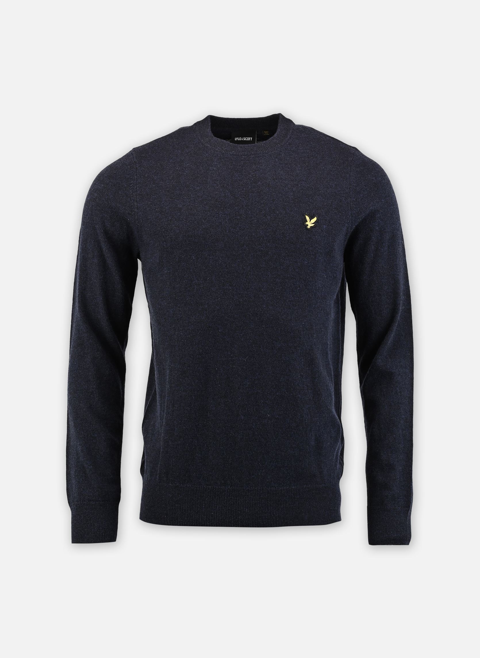 Pullover Lambswool Blend Crew Neck Jumper herren blau Lyle & Scott Pullover Lambswool Blend Crew Neck Jumper herren blau DARK NAVY MARL
