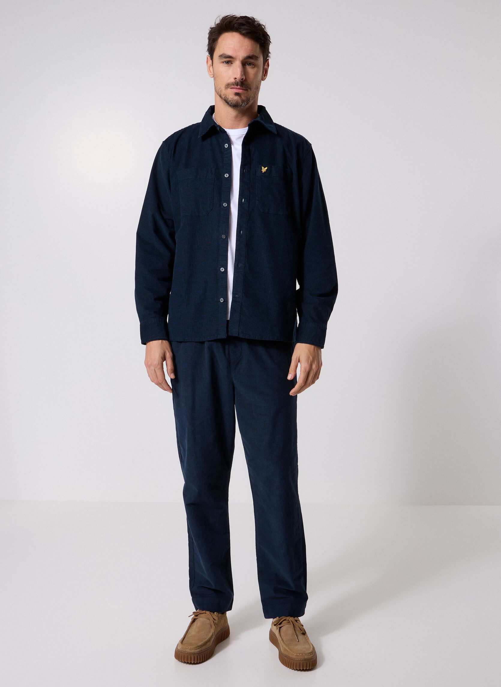 Hemden Needle Cord Plain Shirt herren blau Lyle & Scott Hemden Needle Cord Plain Shirt herren blau DARK NAVY