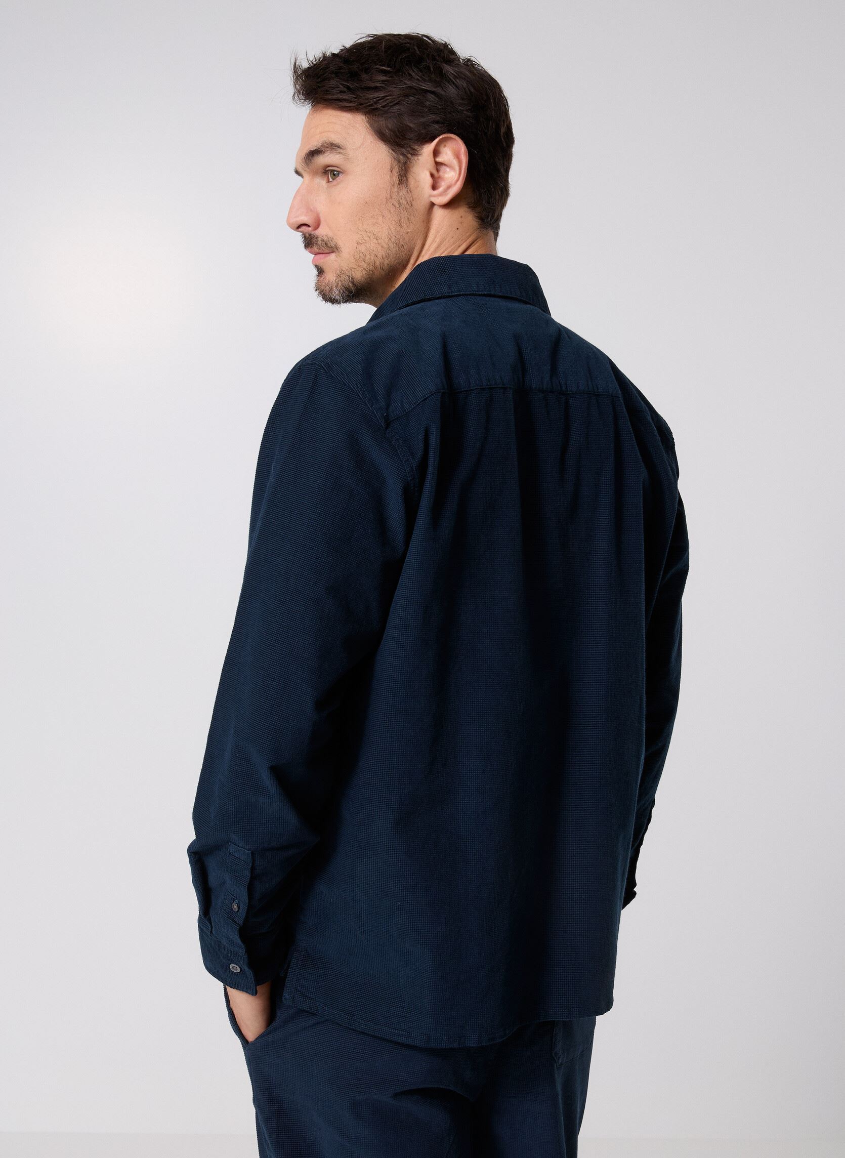 Hemden Needle Cord Plain Shirt herren blau Lyle & Scott Hemden Needle Cord Plain Shirt herren blau DARK NAVY