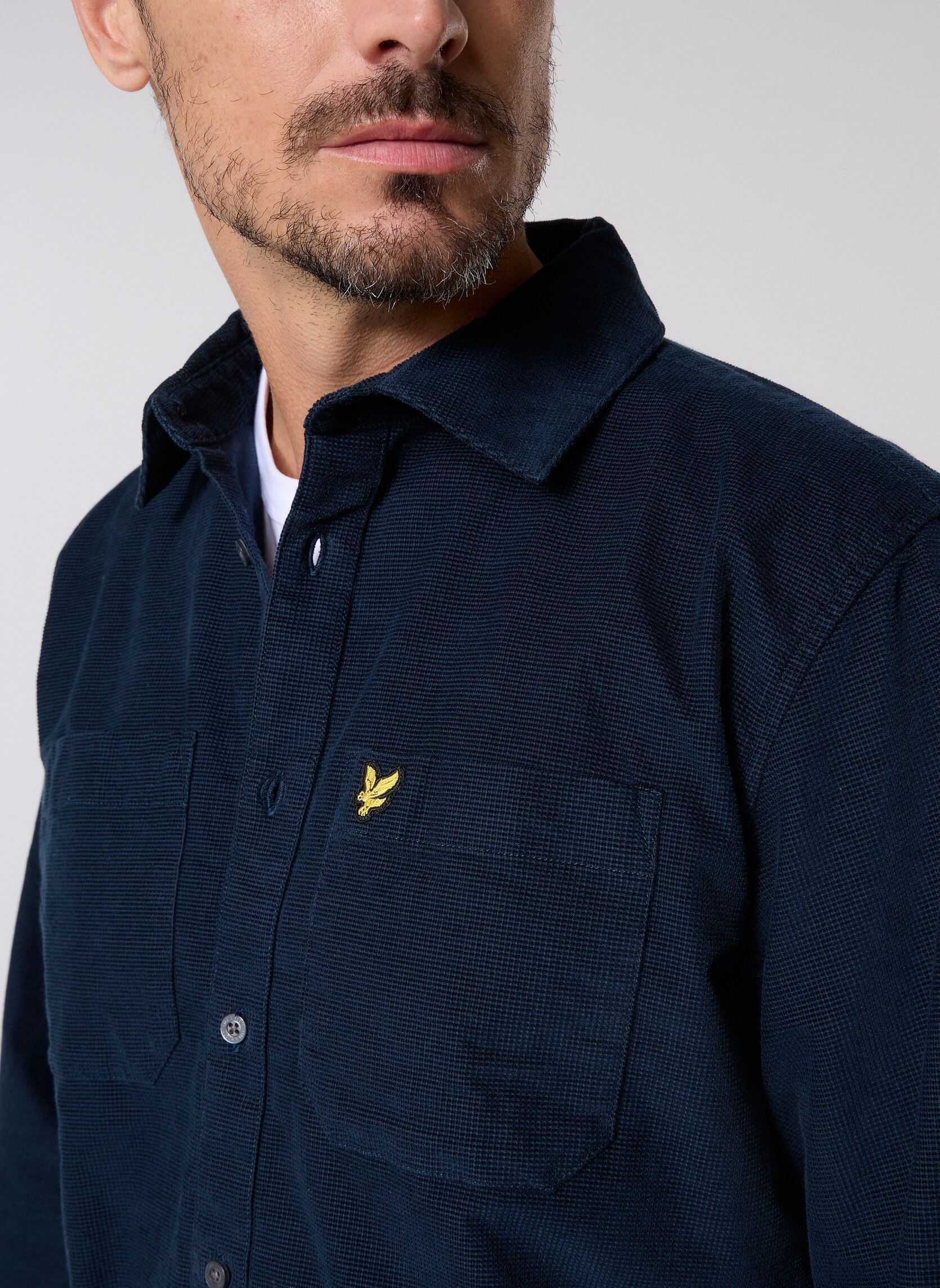 Hemden Needle Cord Plain Shirt herren blau Lyle & Scott Hemden Needle Cord Plain Shirt herren blau DARK NAVY