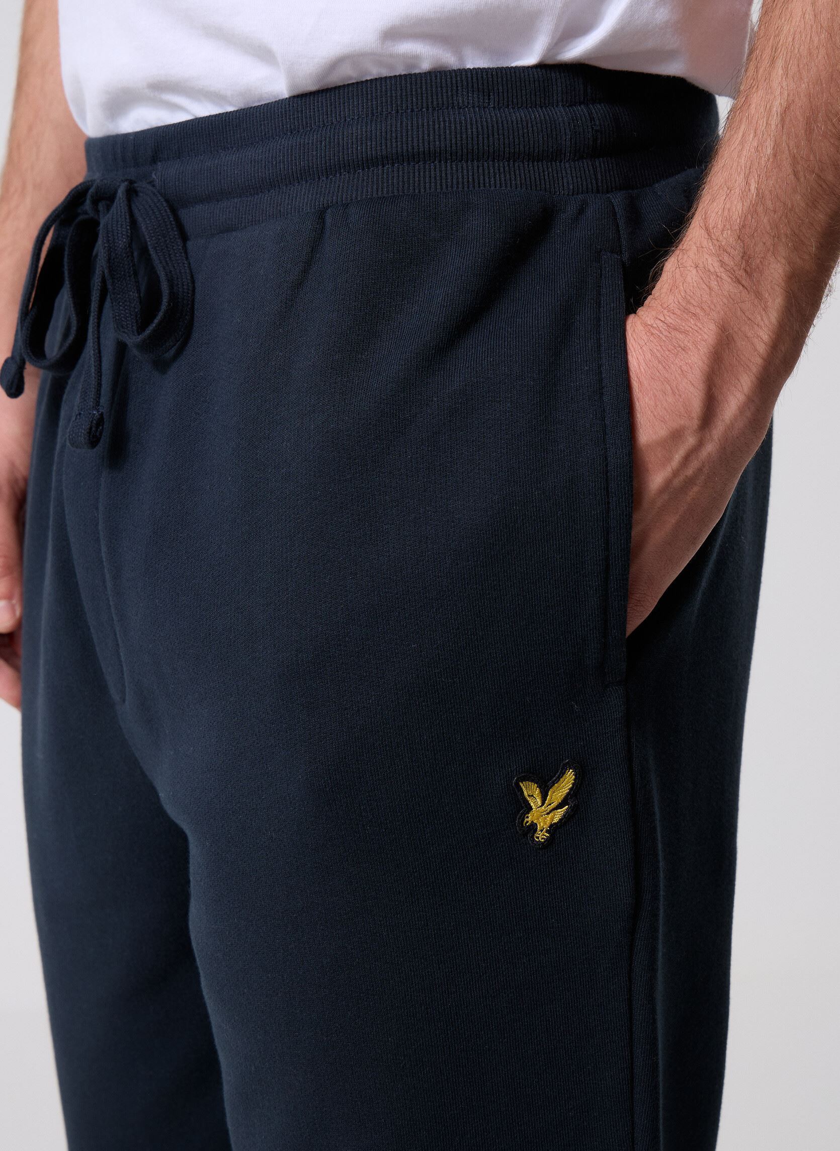 Joggingbroeken Straight Leg Jogger heren blauw Lyle & Scott Joggingbroeken Straight Leg Jogger heren blauw DARK NAVY