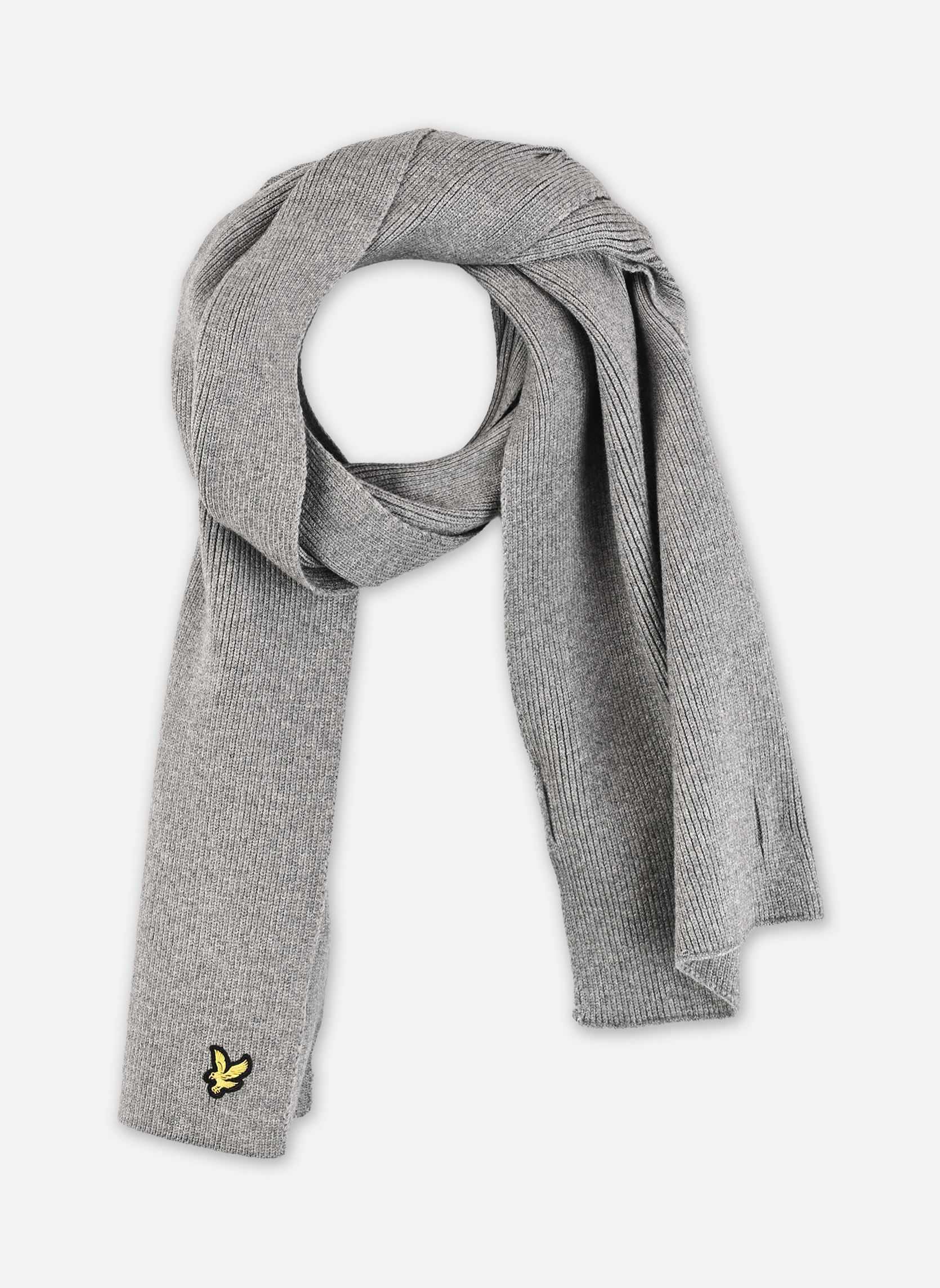 Echarpes Plain Scarf homme gris Lyle & Scott Echarpes Plain Scarf homme gris MID GREY MARL