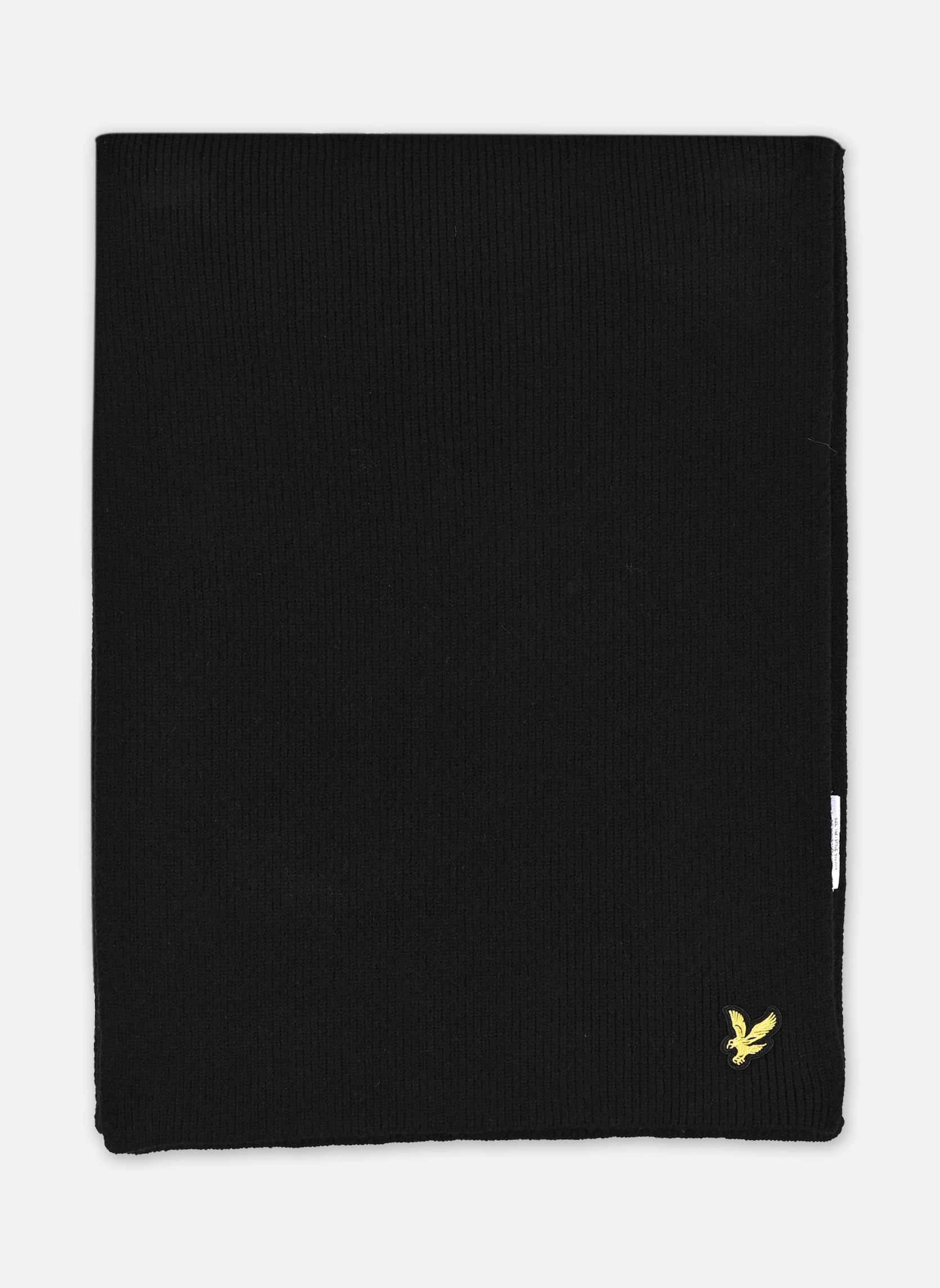 Echarpes Plain Scarf homme noir Lyle & Scott Echarpes Plain Scarf homme noir JET BLACK