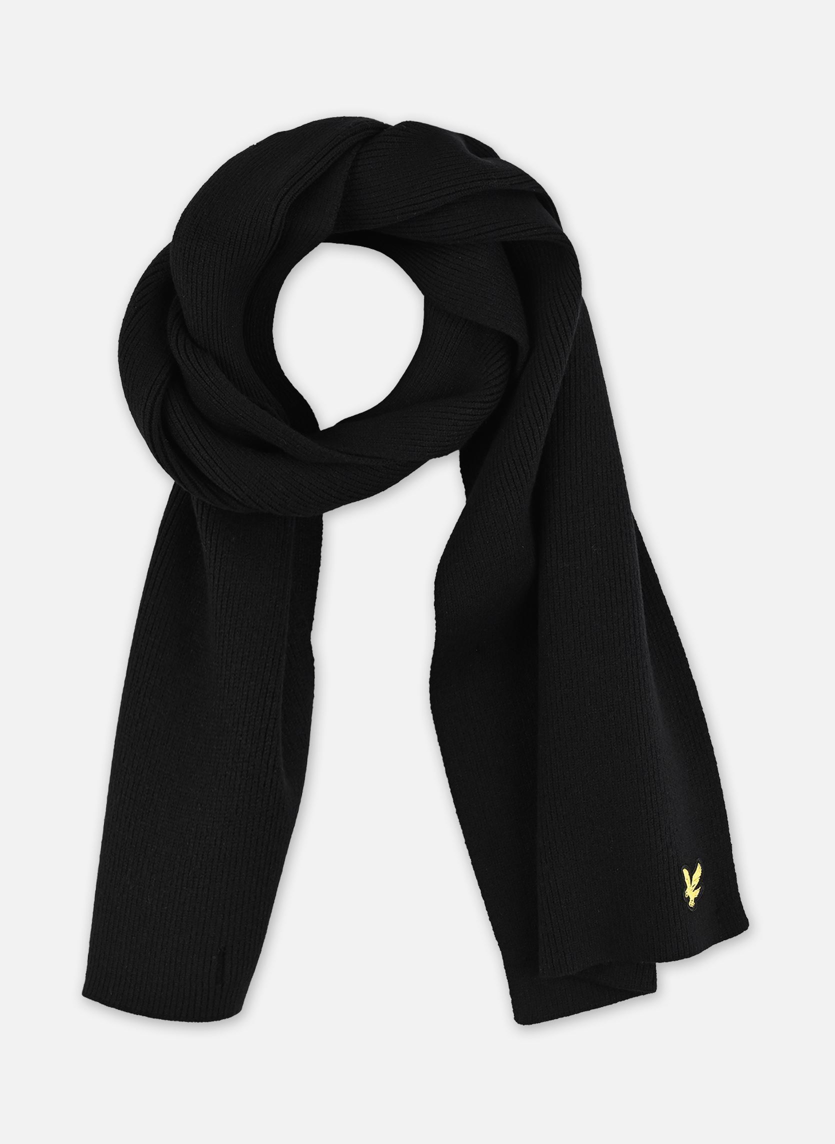 Echarpes Plain Scarf homme noir Lyle & Scott Echarpes Plain Scarf homme noir JET BLACK