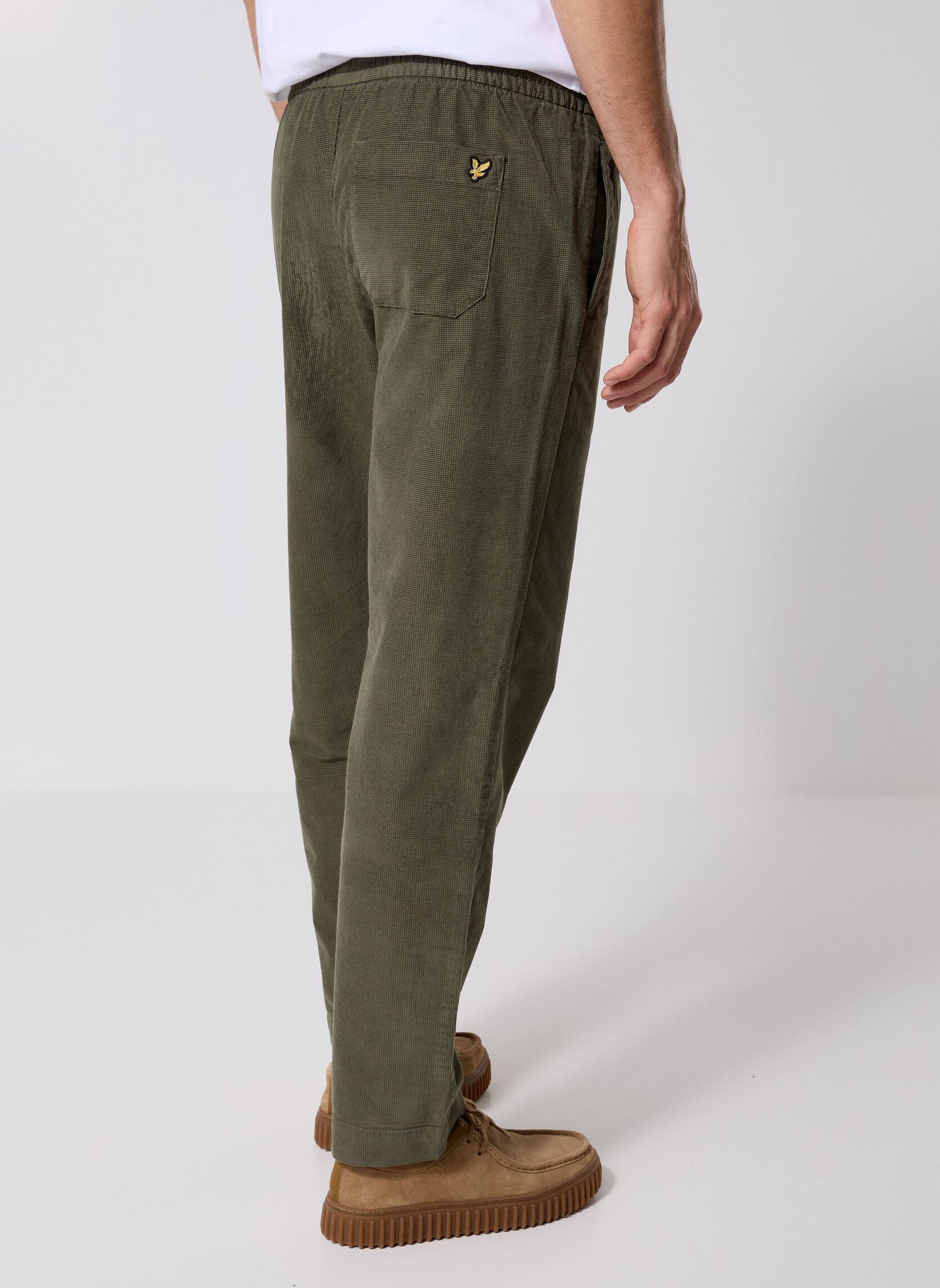 Rechte broeken Corduroy Drawcord Trouser heren groen Lyle & Scott Rechte broeken Corduroy Drawcord Trouser heren groen DEEP DEPTHS