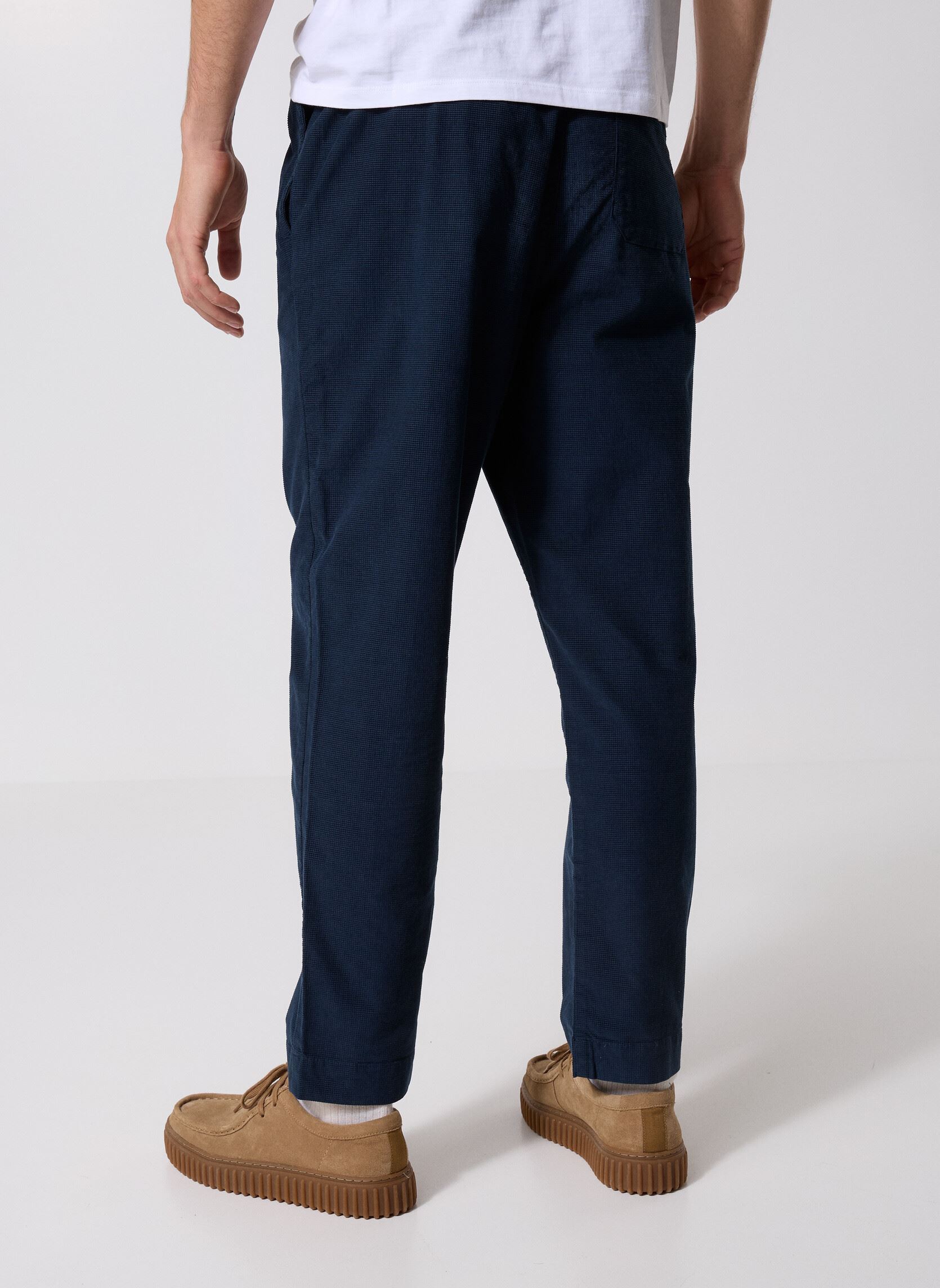 Pantalons droits Corduroy Drawcord Trouser homme bleu Lyle & Scott Pantalons droits Corduroy Drawcord Trouser homme bleu DARK NAVY