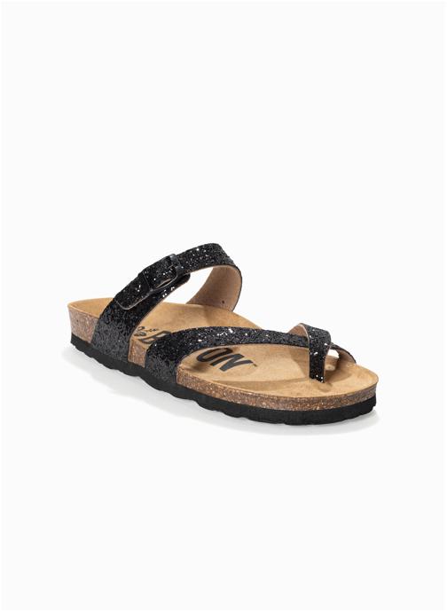 Bayton Tongs Tongs DIANE pour femme Or femme noir