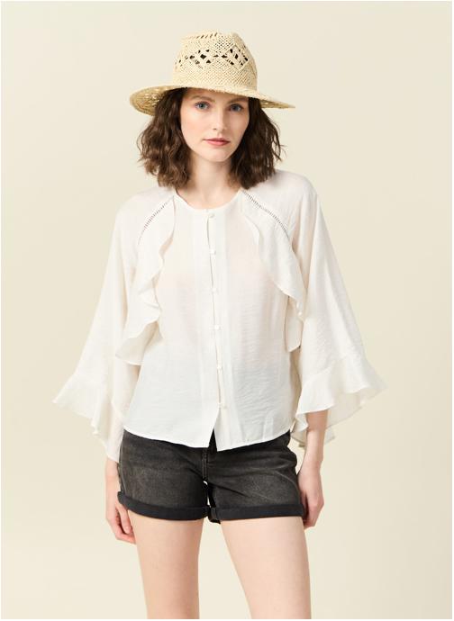 Bonobo Chemises Chemises manches longues - SOLAWESBLOUF femme blanc