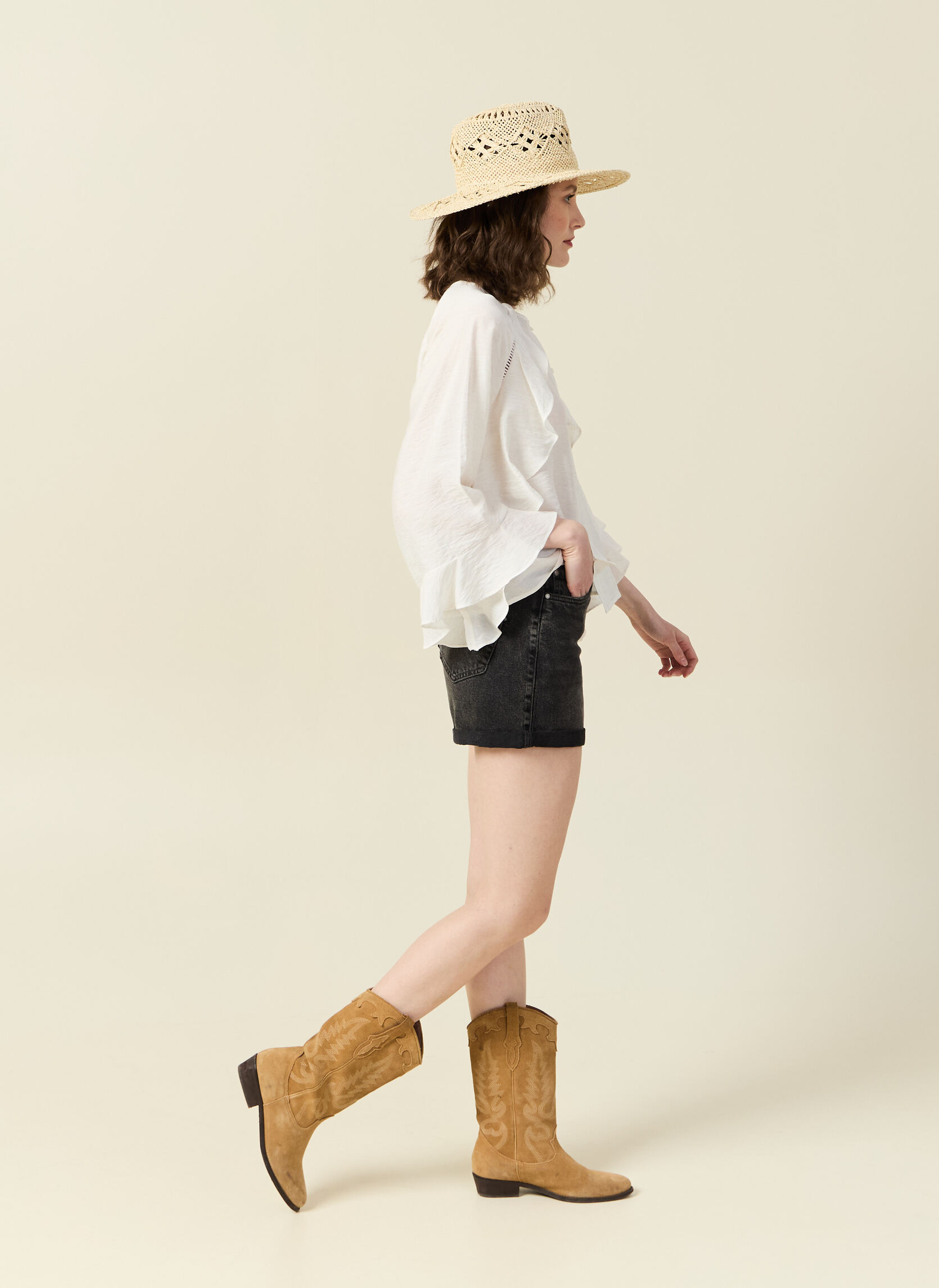 Chemises Chemises manches longues - SOLAWESBLOUF femme blanc Bonobo Chemises Chemises manches longues - SOLAWESBLOUF femme blanc Blanc