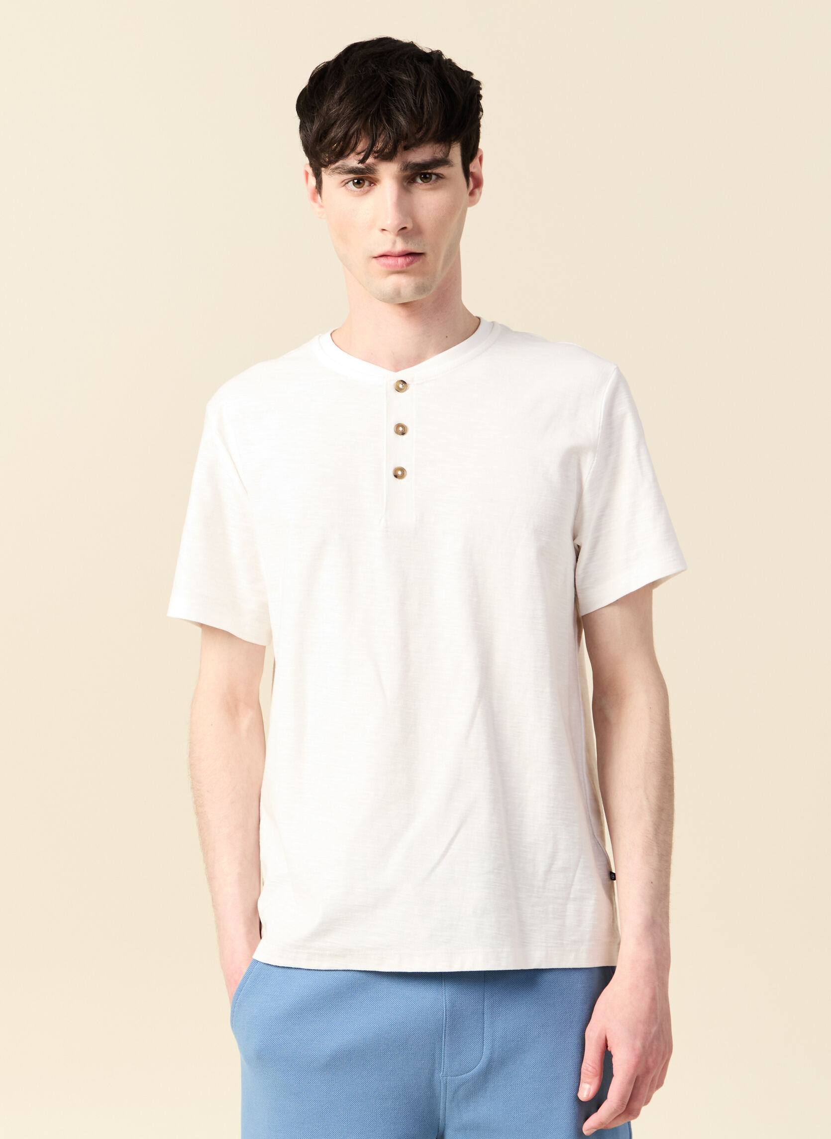 Tee-shirts ESCOHENLEY3H homme blanc Bonobo Tee-shirts ESCOHENLEY3H homme blanc Blanc