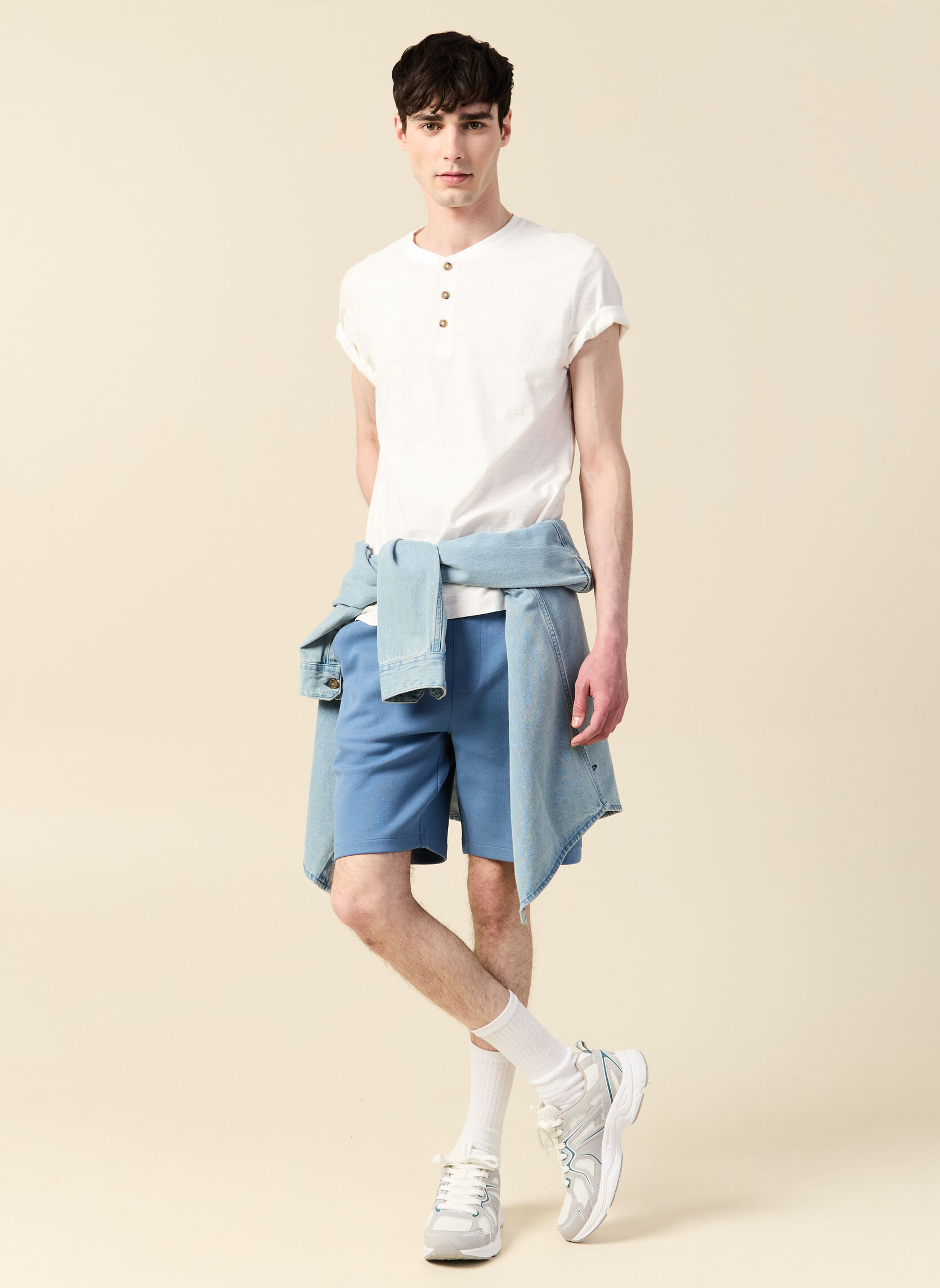 Tee-shirts ESCOHENLEY3H homme blanc Bonobo Tee-shirts ESCOHENLEY3H homme blanc Blanc