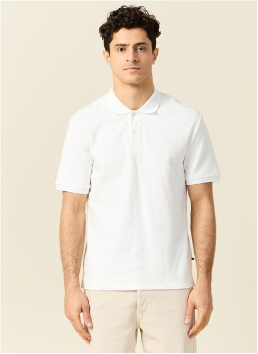 Bonobo Polos Polos manches courtes - POLRAYJACQ2H homme blanc
