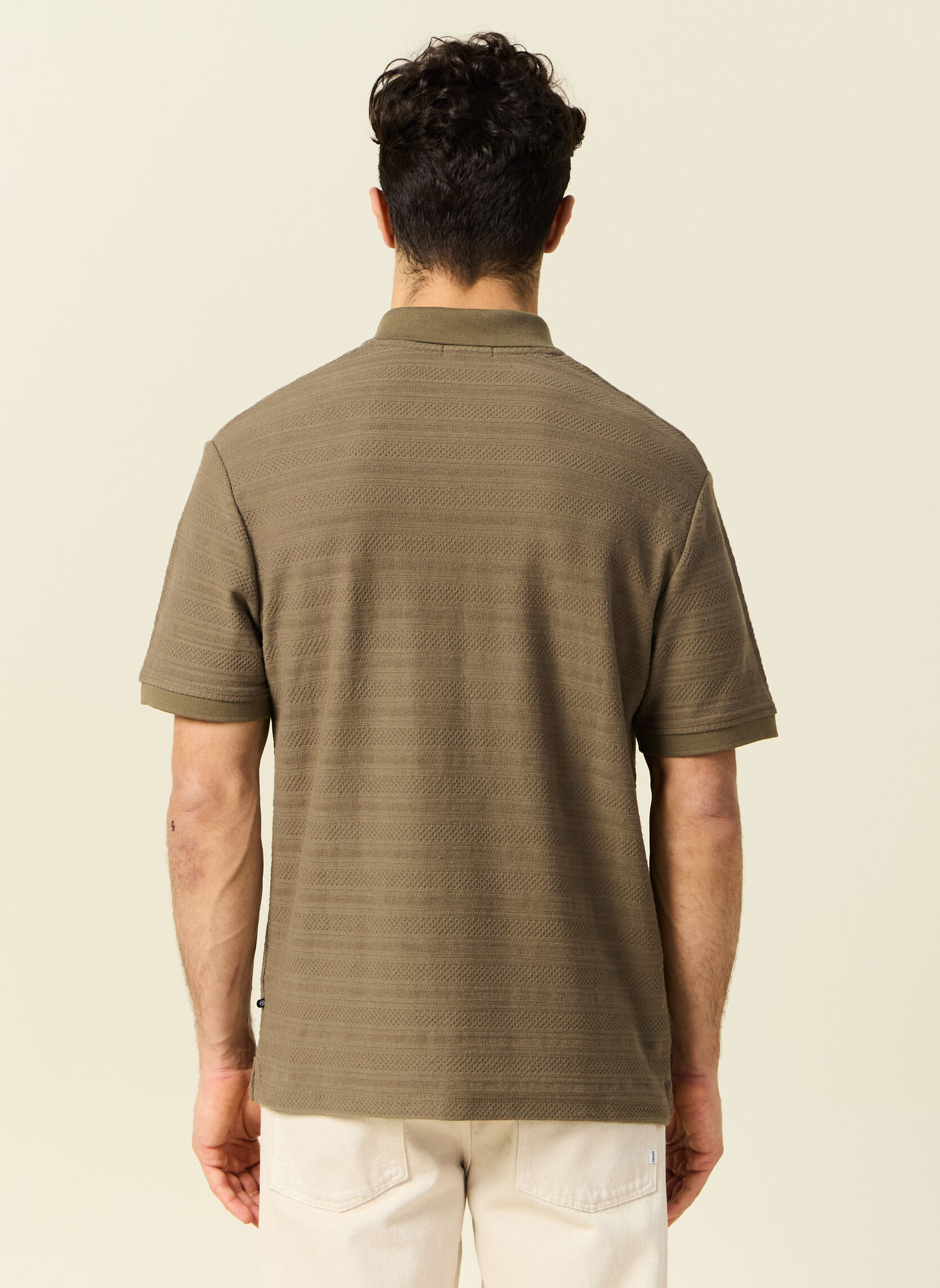 Polos Polos manches courtes - POLRAYJACQ2H homme vert Bonobo Polos Polos manches courtes - POLRAYJACQ2H homme vert Kaki