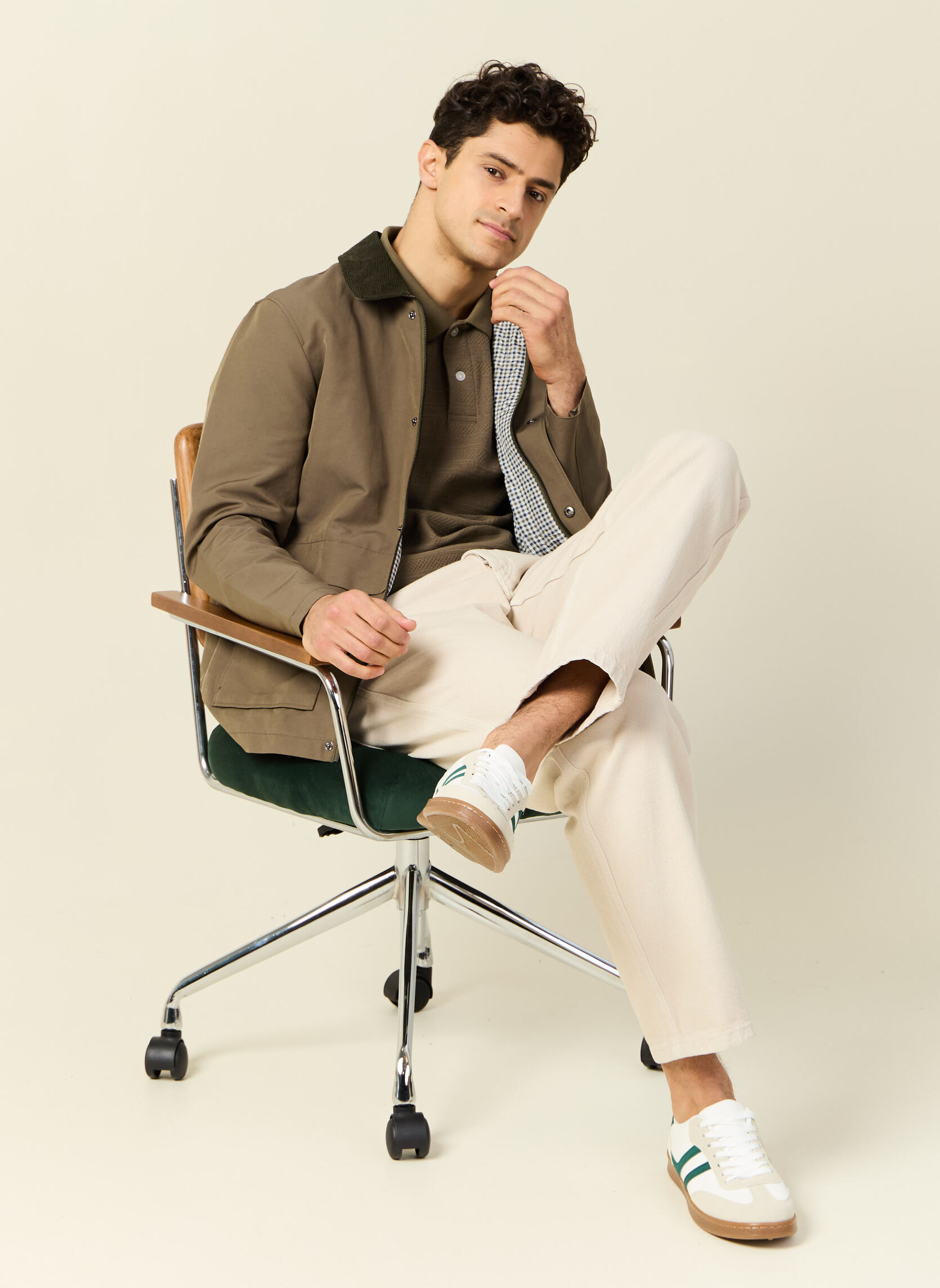 Polos Polos manches courtes - POLRAYJACQ2H homme vert Bonobo Polos Polos manches courtes - POLRAYJACQ2H homme vert Kaki