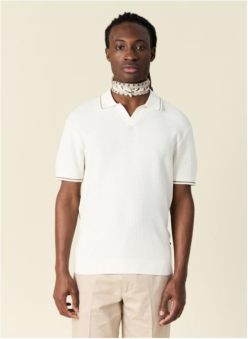 Bonobo Polos Polos manches courtes - POLORIVIER2H homme blanc