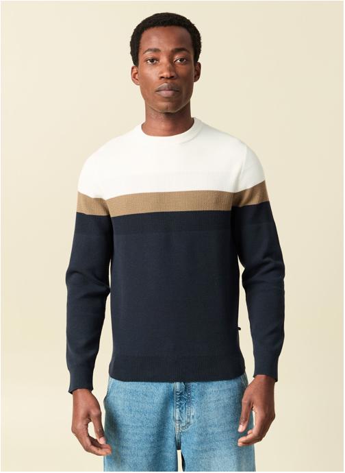 Bonobo Pulls Pulls col rond - ESCHEVBLOC2H homme blanc