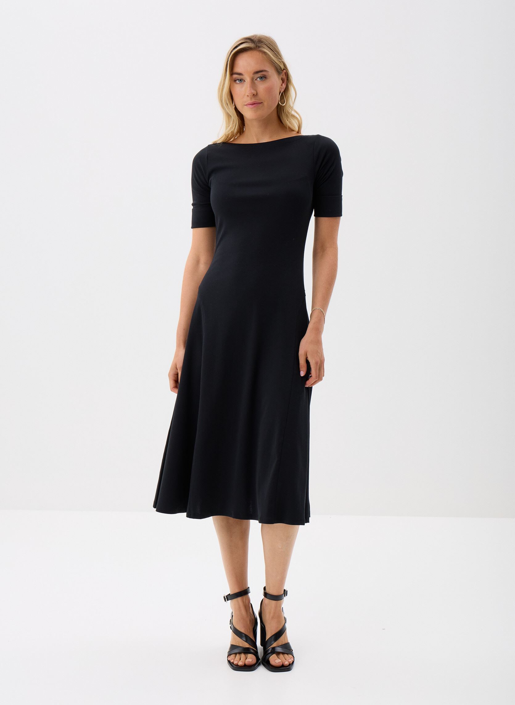 Vêtements Lauren Ralph Lauren Munzie Elbow Sleeve Day Dress 200973599001 pour Accessoires