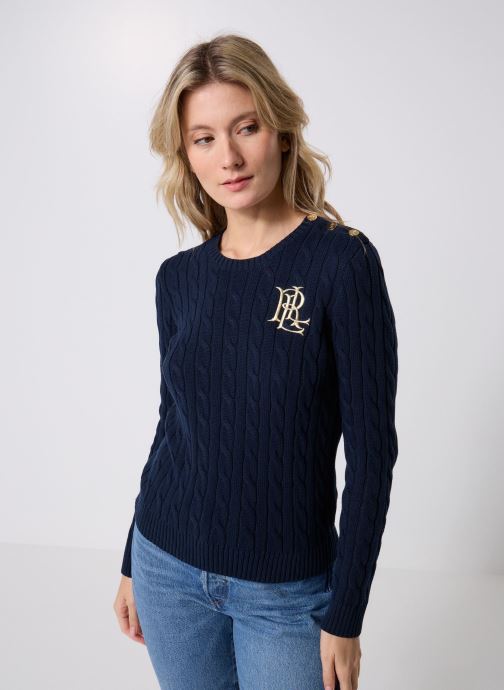 Lauren Ralph Lauren Pulls Montiva-Long Sleeve-Pullover 20093222300 femme bleu