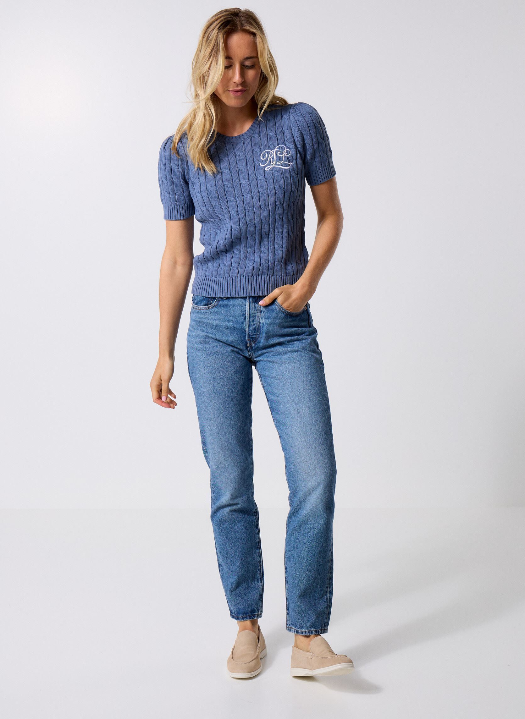 Pullover Tarjyll-Short Sleeve-Pullover 2009769890 damen blau Lauren Ralph Lauren Pullover Tarjyll-Short Sleeve-Pullover 2009769890 damen blau CAPRI BLUE