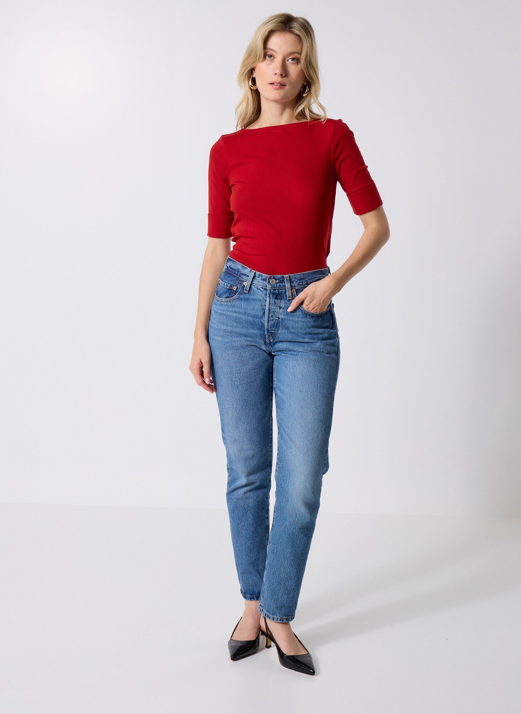 Tee-shirts manches courtes Judy-Elbow Sleeve-Knit 200654963193 femme rouge Lauren Ralph Lauren Tee-shirts manches courtes Judy-Elbow Sleeve-Knit 200654963193 femme rouge MADISON RED
