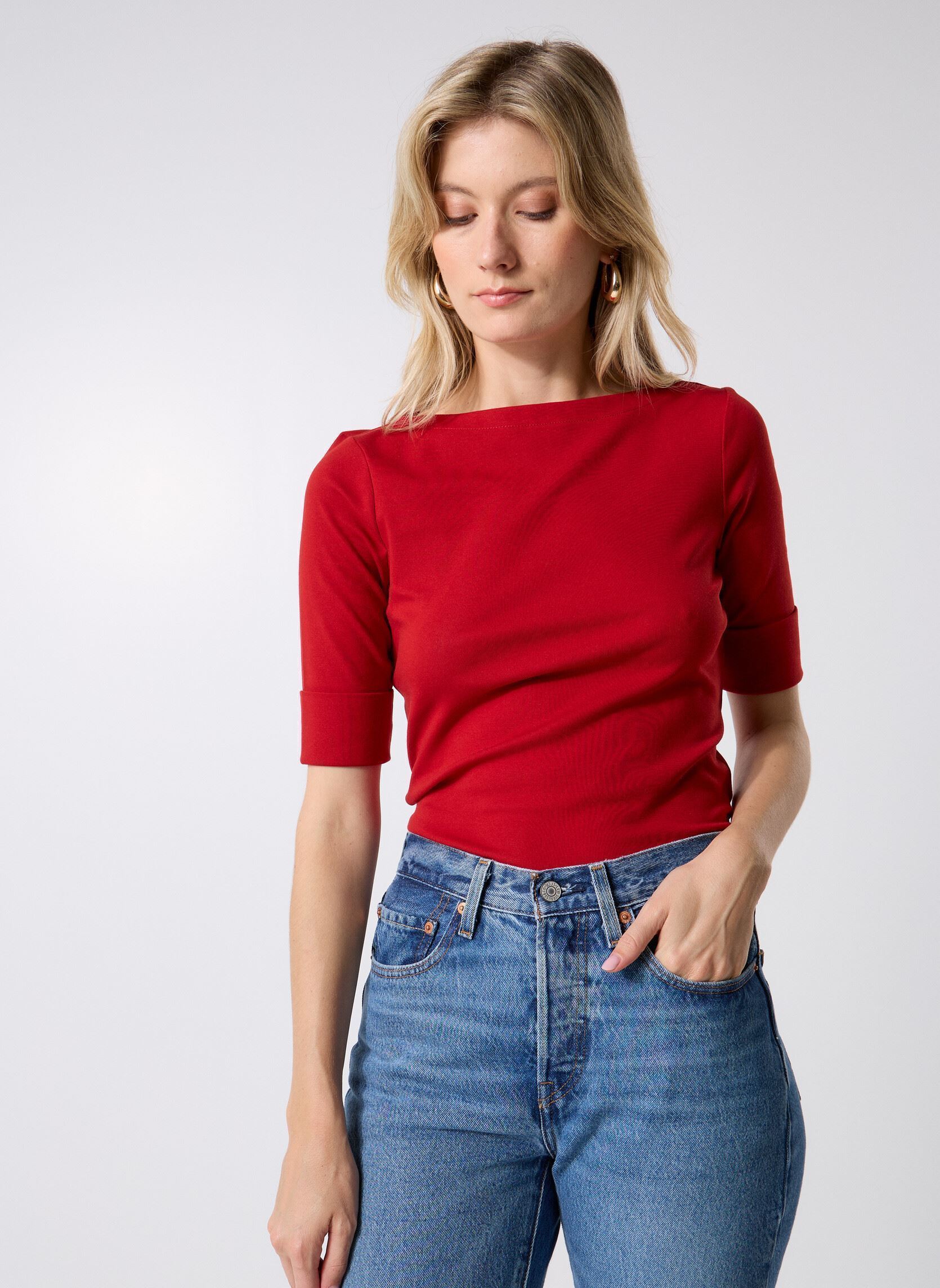 Vêtements Lauren Ralph Lauren Judy Elbow Sleeve Knit 200654963193 pour Accessoires