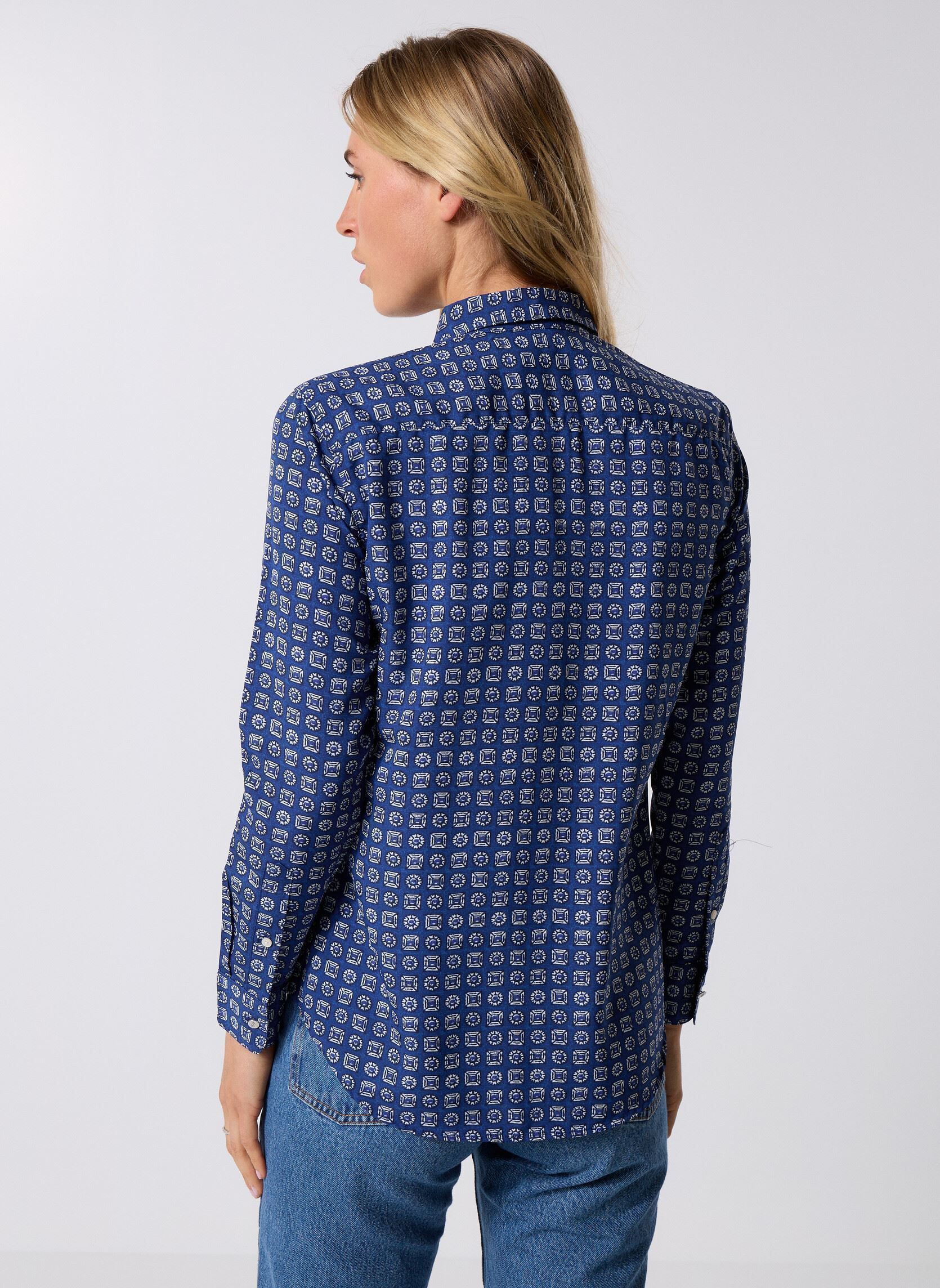 Chemises manches longues Kristy-Long Sleeve-Button Front Shirt 20 femme bleu Lauren Ralph Lauren Chemises manches longues Kristy-Long Sleeve-Button Front Shirt 20 femme bleu BLUE/WHITE