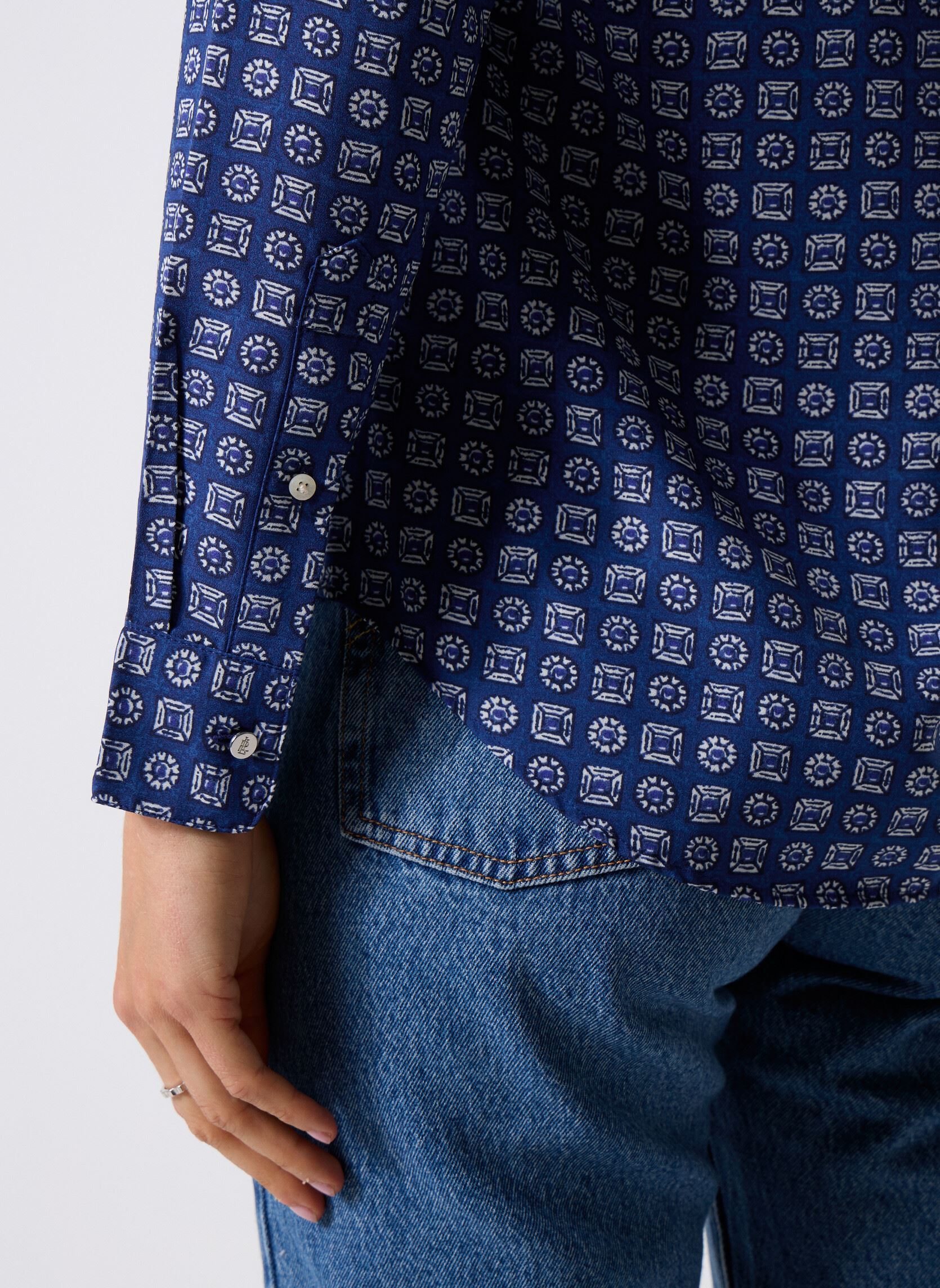 Chemises manches longues Kristy-Long Sleeve-Button Front Shirt 20 femme bleu Lauren Ralph Lauren Chemises manches longues Kristy-Long Sleeve-Button Front Shirt 20 femme bleu BLUE/WHITE